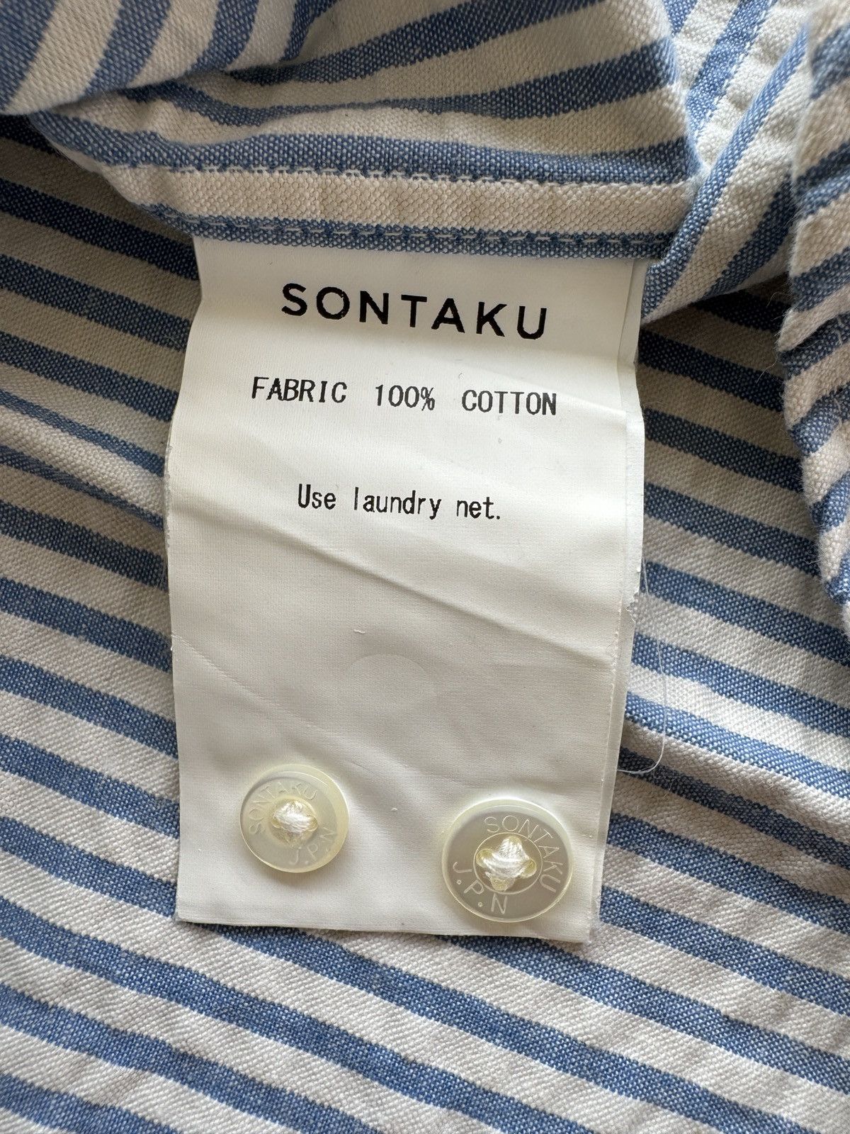Japanese Brand Vintage 90’s Shirt Button Ups Maru So Sontaku Iseey Miyake Size US L / EU 52-54 / 3 - 5 Thumbnail
