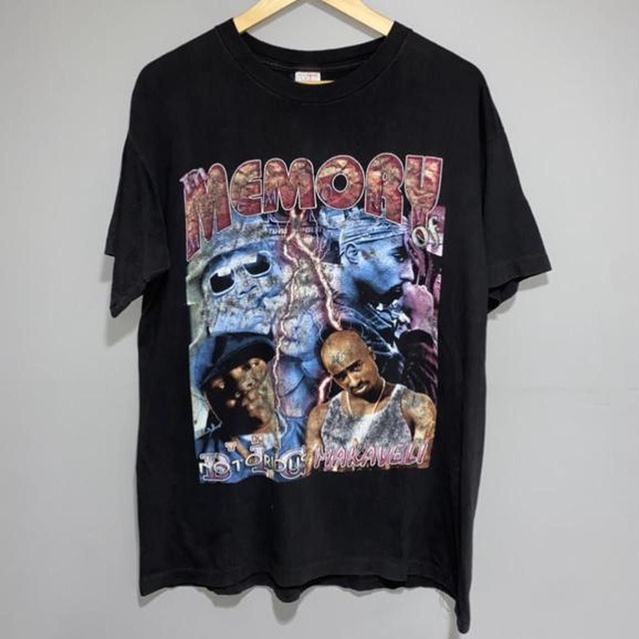 Vintage Vintage 90s In Memory Of Biggie Smalls Tupac Shakur 2pac rap Size US XL / EU 56 / 4 - 3 Thumbnail