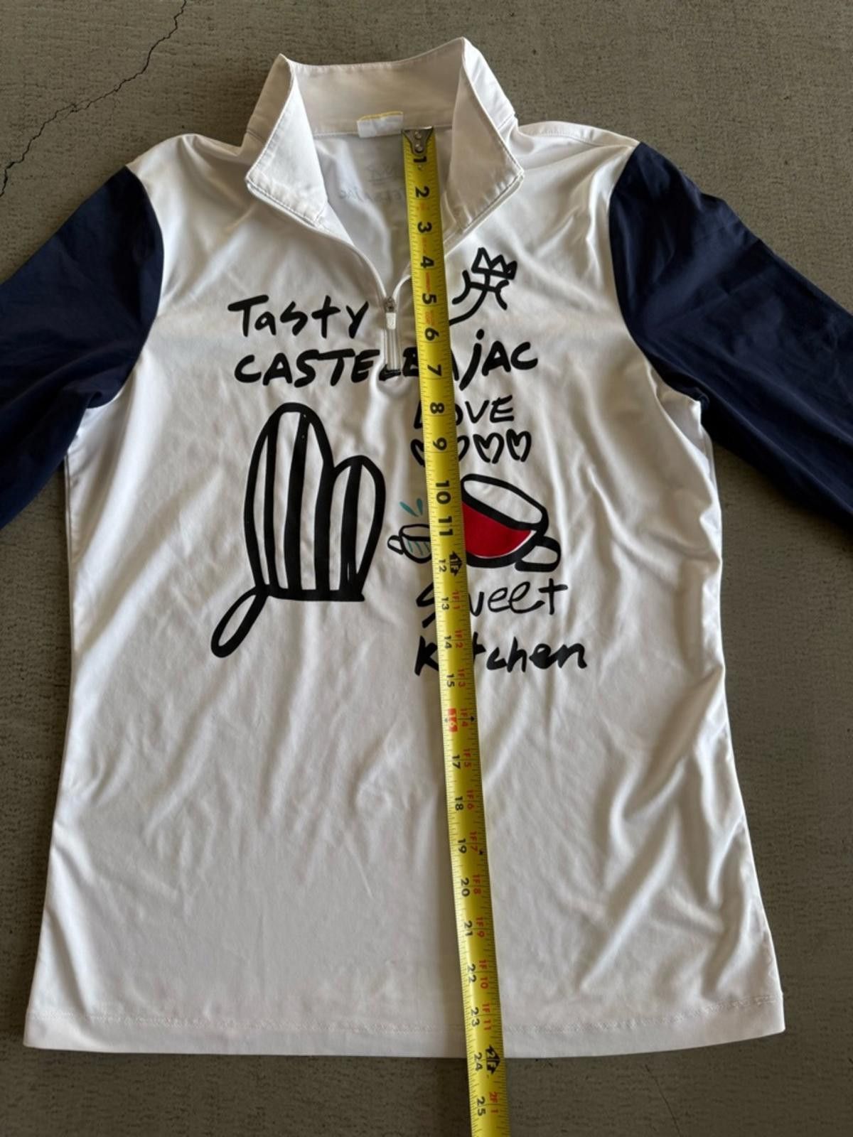 Jean Charles De Castelbajac Castelbajac / Graphic Zip Top / White Navy / Korean Brand Size S / US 4 / IT 40 - 4 Thumbnail