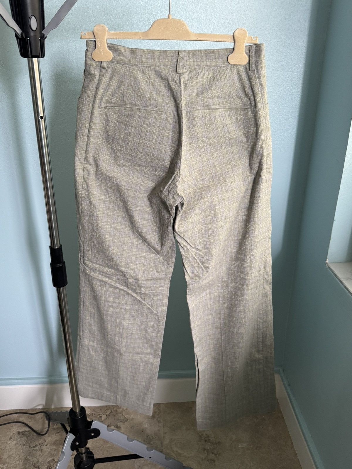 Kiko Kostadinov Yellow Check Reversible Orma Trousers Size US 29 - 3 Thumbnail