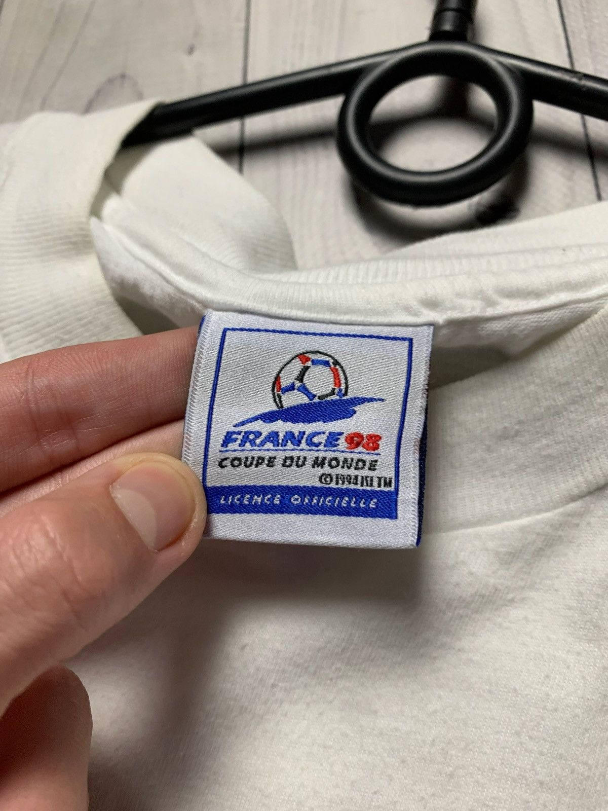 Vintage Vintage Soccer tee France 1998 World Cup size XL Size US XL / EU 56 / 4 - 6 Thumbnail