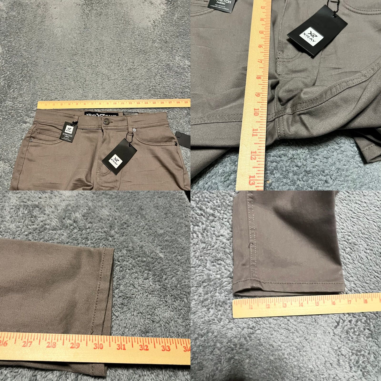 Vintage Xray Jeans Pants Mens 32 x32 Gray Slim Fit Commuter Stretch Cargo Utility Ankle Mens 32 Regular Gray Jeans Pants Size US 32 / EU 48 - 8 Thumbnail