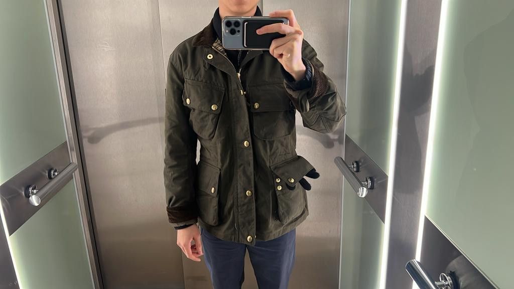 Ralph lauren waxed biker jacket on sale