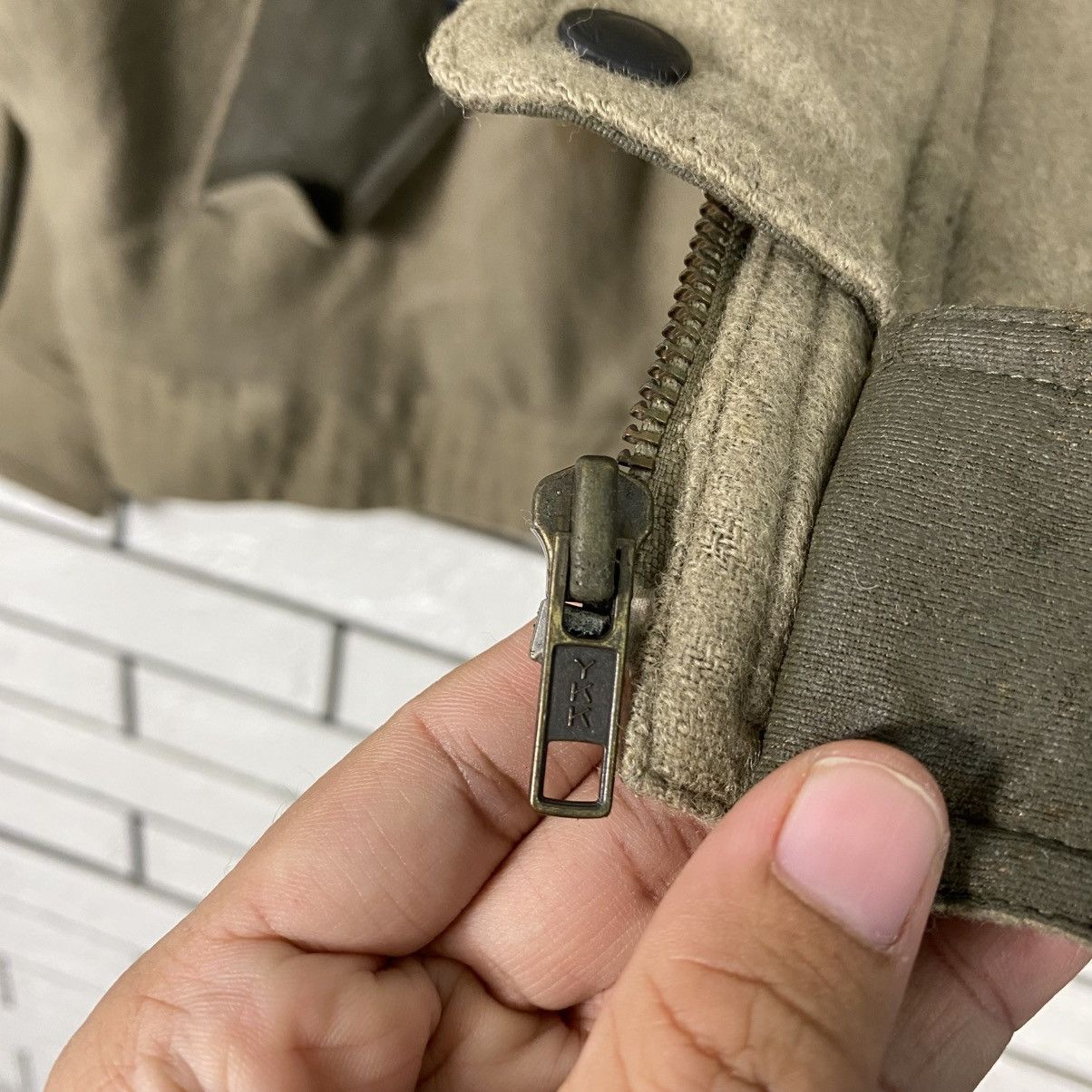 Japanese Brand Vintage Wool Bomber Jacket Drigo Japan Issey Miyake Size US L / EU 52-54 / 3 - 22 Thumbnail