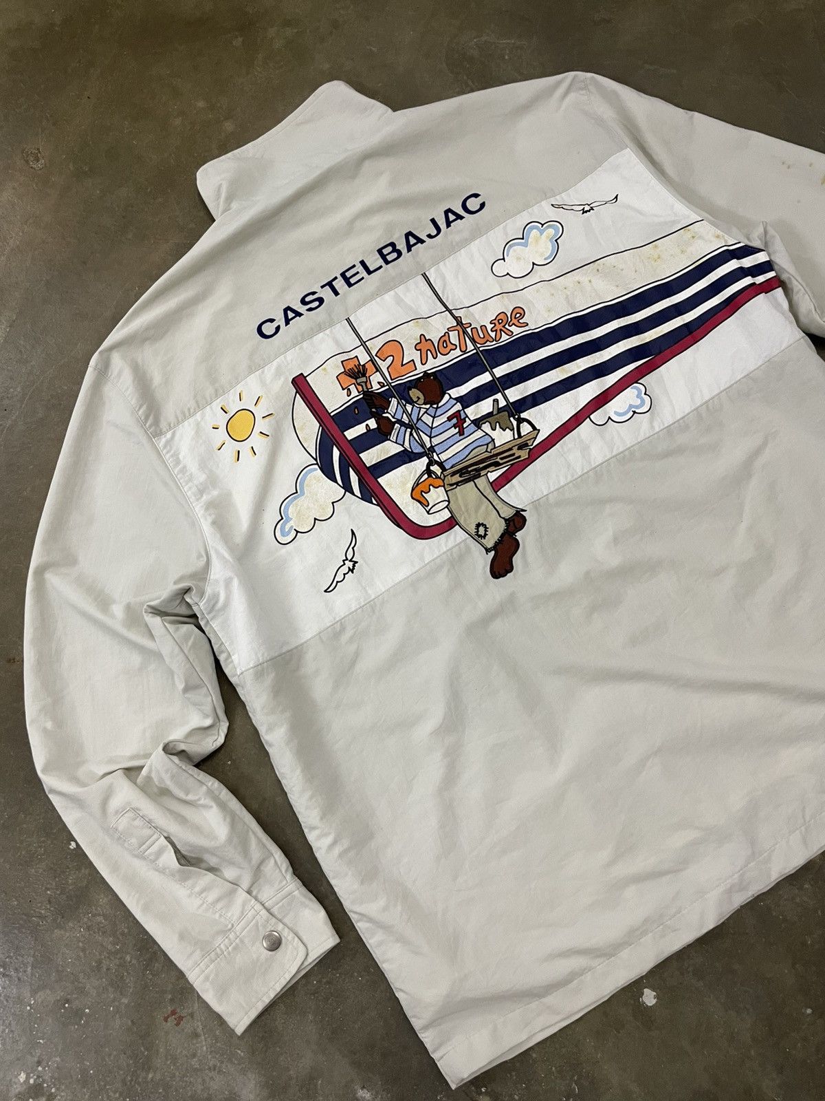 Jean Charles De Castelbajac Vintage Castelbajac + 2 Nature Light Embroidery Painting Size US XL / EU 56 / 4 - 13 Thumbnail