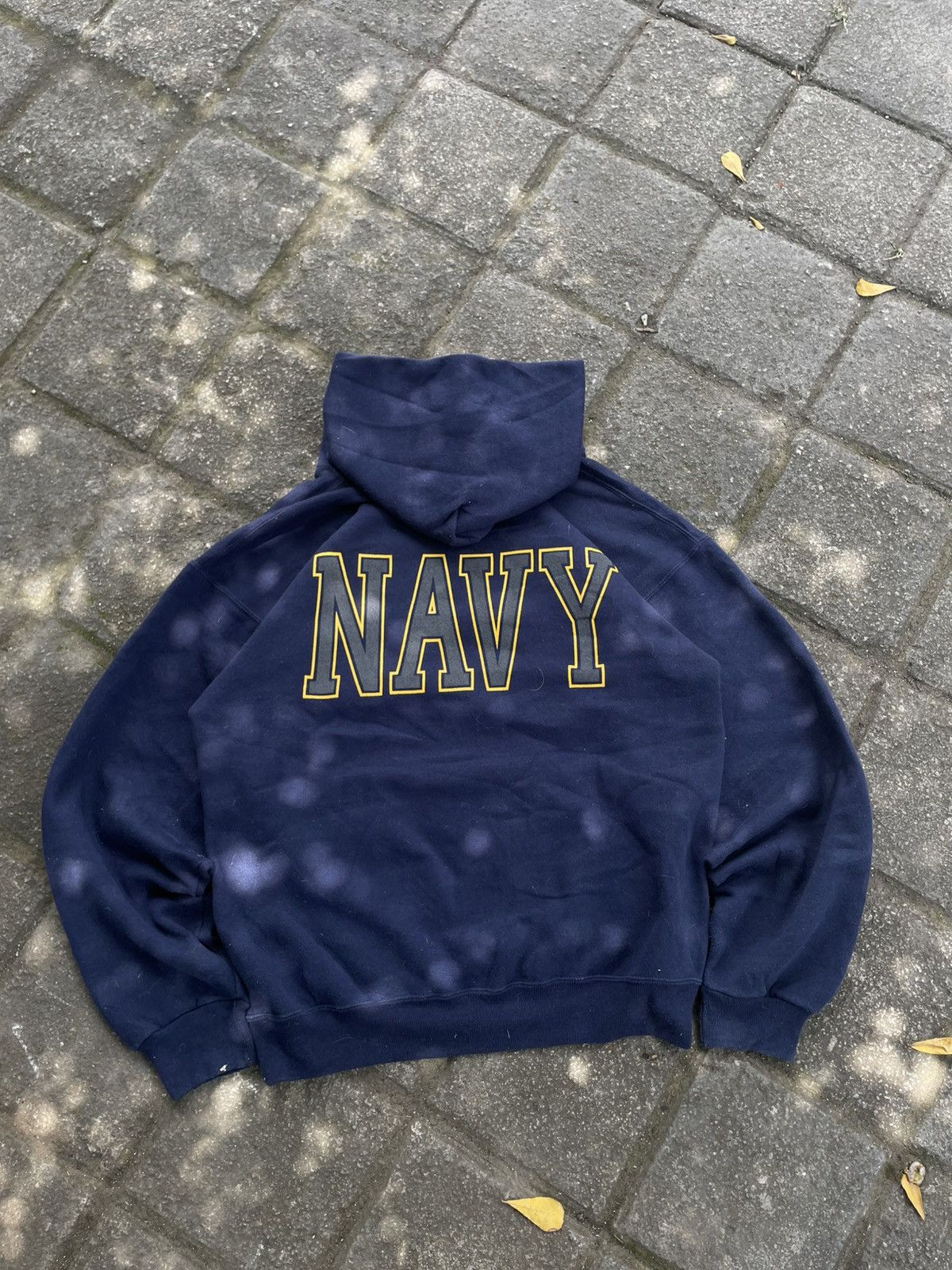 Vintage Vintage Hoodie US NAVY Size US XL / EU 56 / 4 - 3 Thumbnail