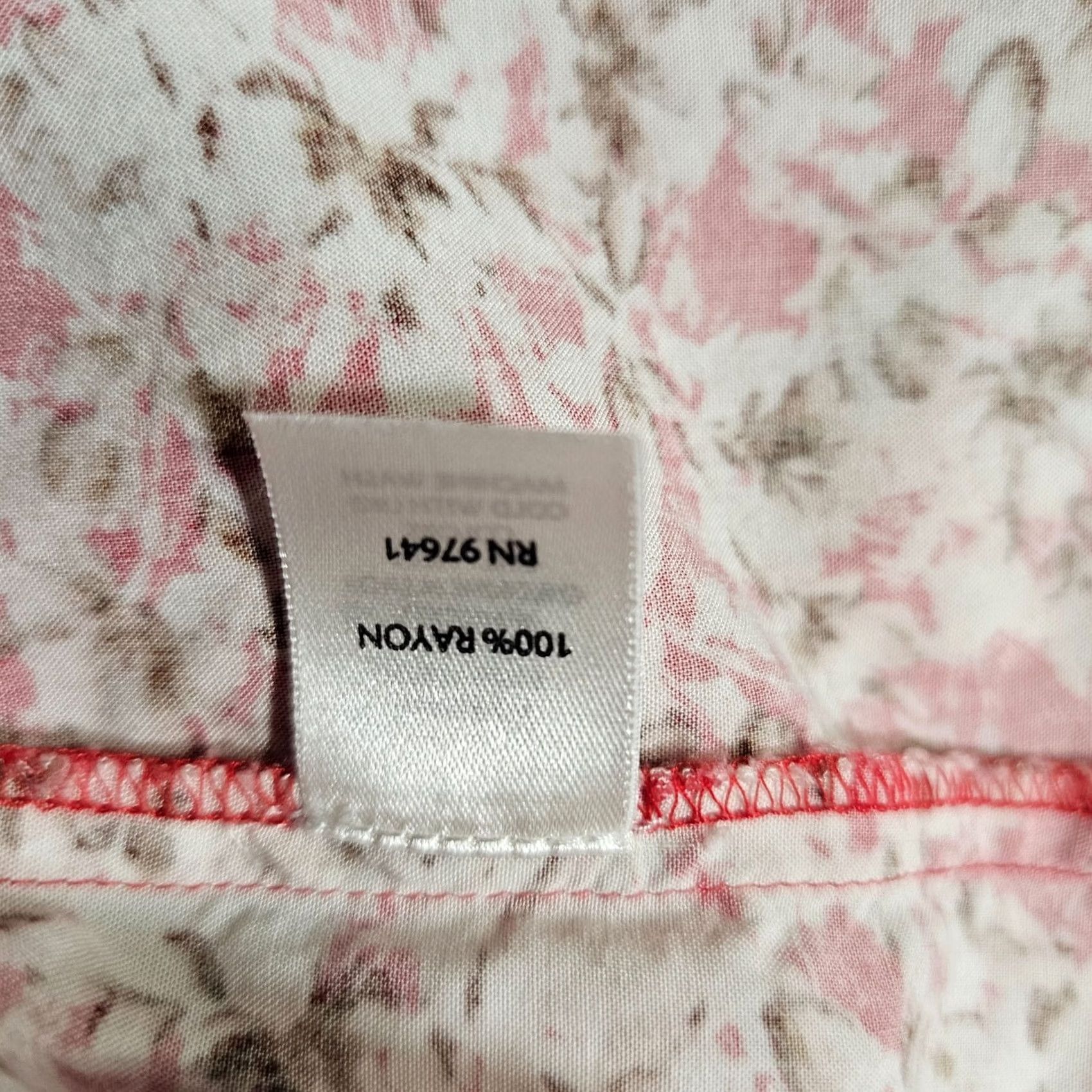 J. Jill J. Jill Dress Womens 6 Red Floral Midi Pleated Sleeveless Casual Cocktail Dress Size M / US 6-8 / IT 42-44 - 7 Thumbnail