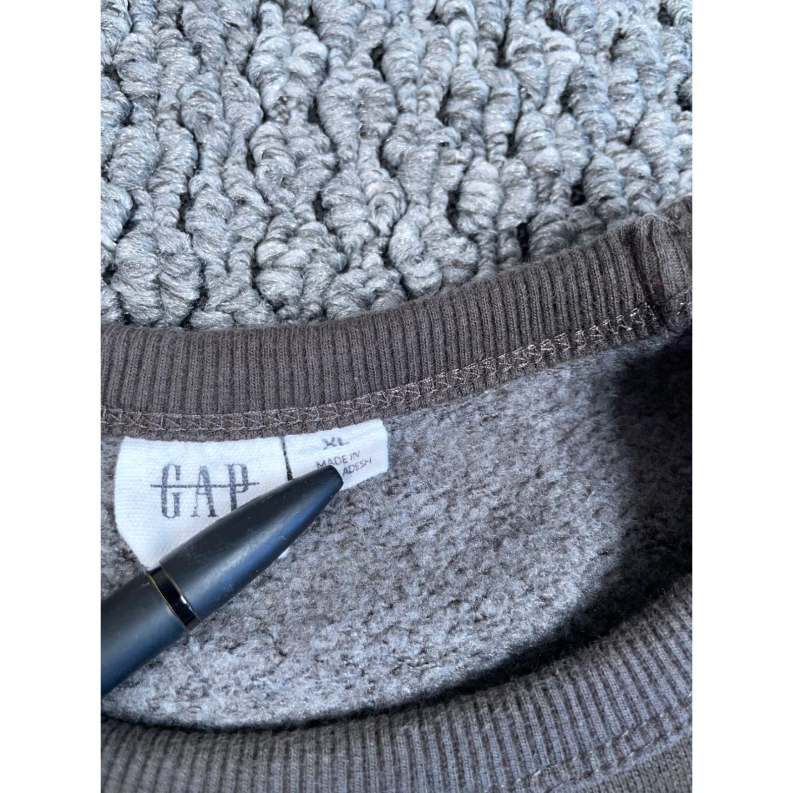 Gap GAP Sweatshirt Spell Out Print Adult XL Green Brown Crewneck Preppy Size US XL / EU 56 / 4 - 4 Thumbnail