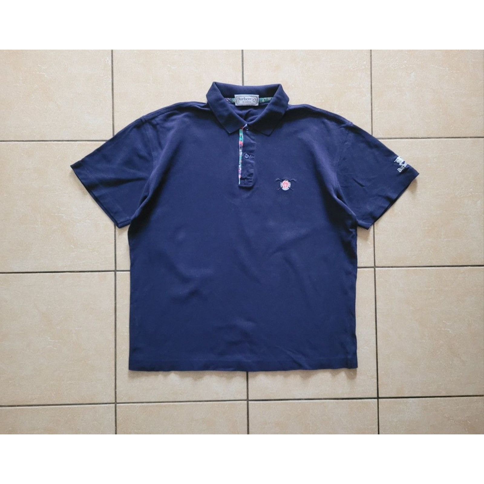 Burberry Vintage Burberrys polo Size US L / EU 52-54 / 3 - 1 Thumbnail