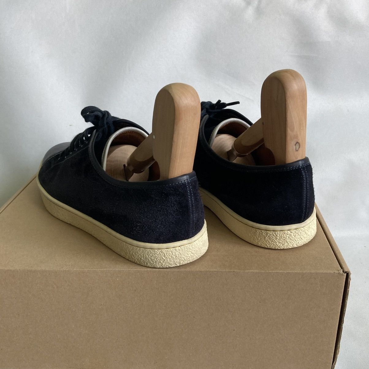 John Lobb John Lobb Levah Cap-Toe Sneakers Blue Suede and Leather Size US 7 / EU 40 - 3 Thumbnail