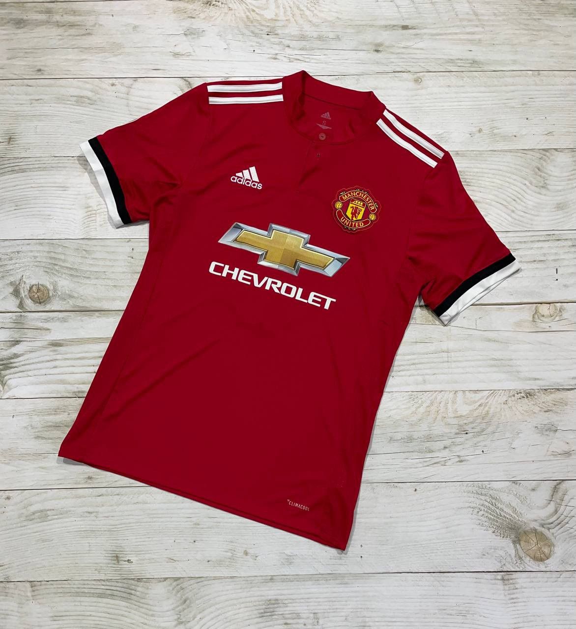 Adidas Adidas Manchester United 2017 2018 Paul Pogba #6 Home Shirt Size US S / EU 44-46 / 1 - 4 Thumbnail
