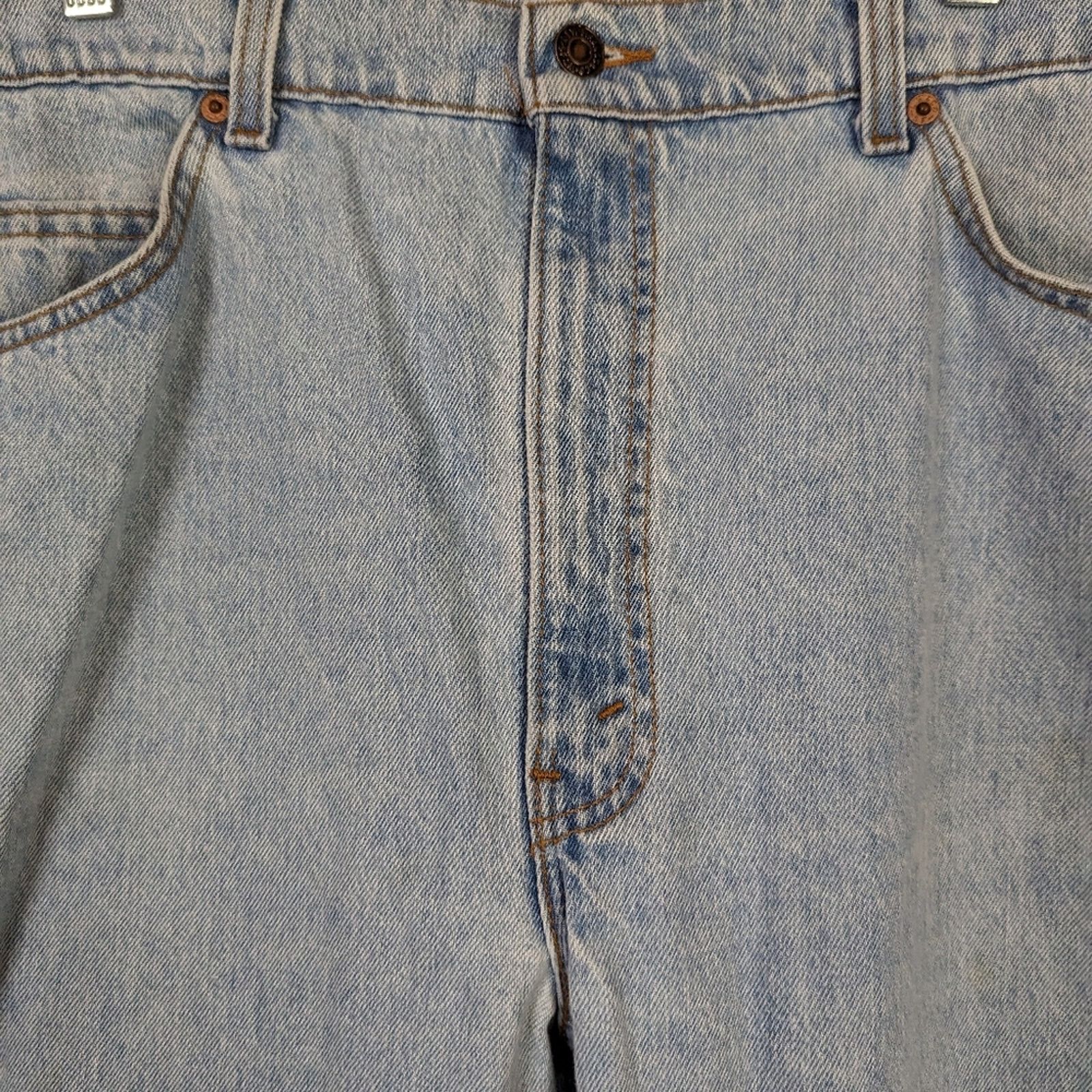 Levi's Vintage Levi's 505 Orange Tab Straight Leg Jeans 40 x 32 Size US 40 / EU 56 - 6 Thumbnail