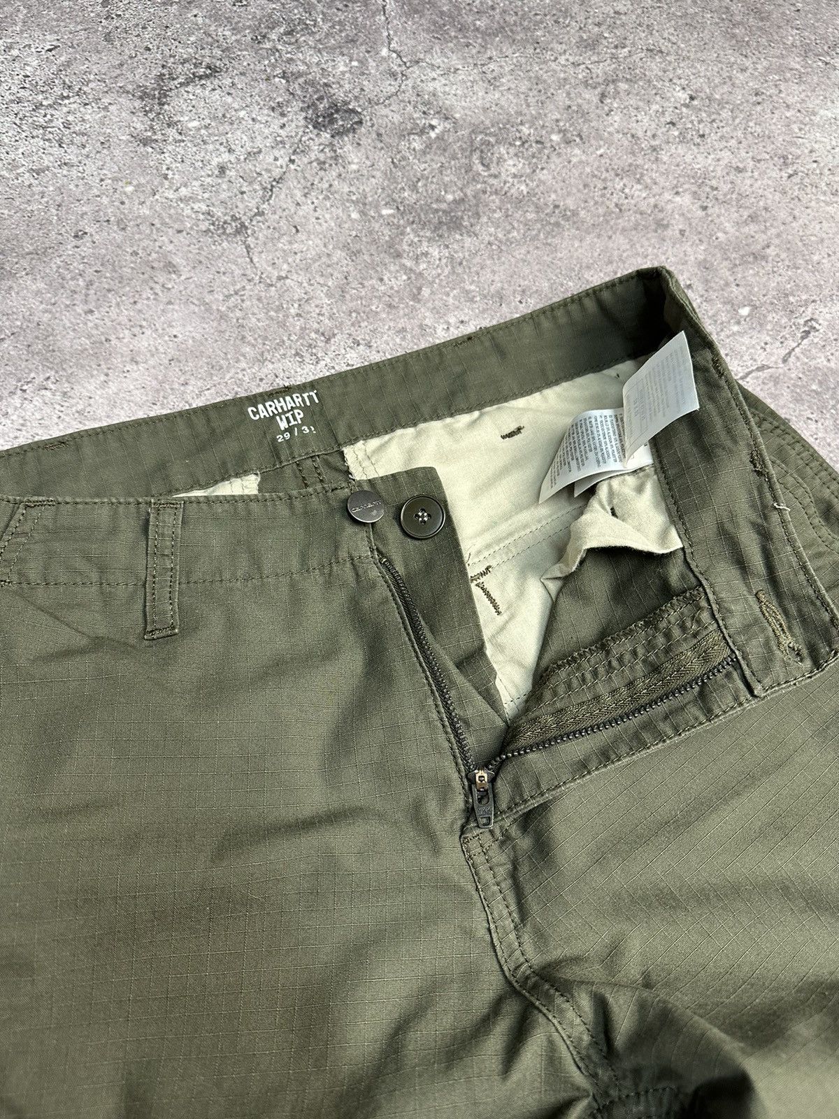 Vintage Carhartt Cargo Distressed Pants Faded Khaki Y2K