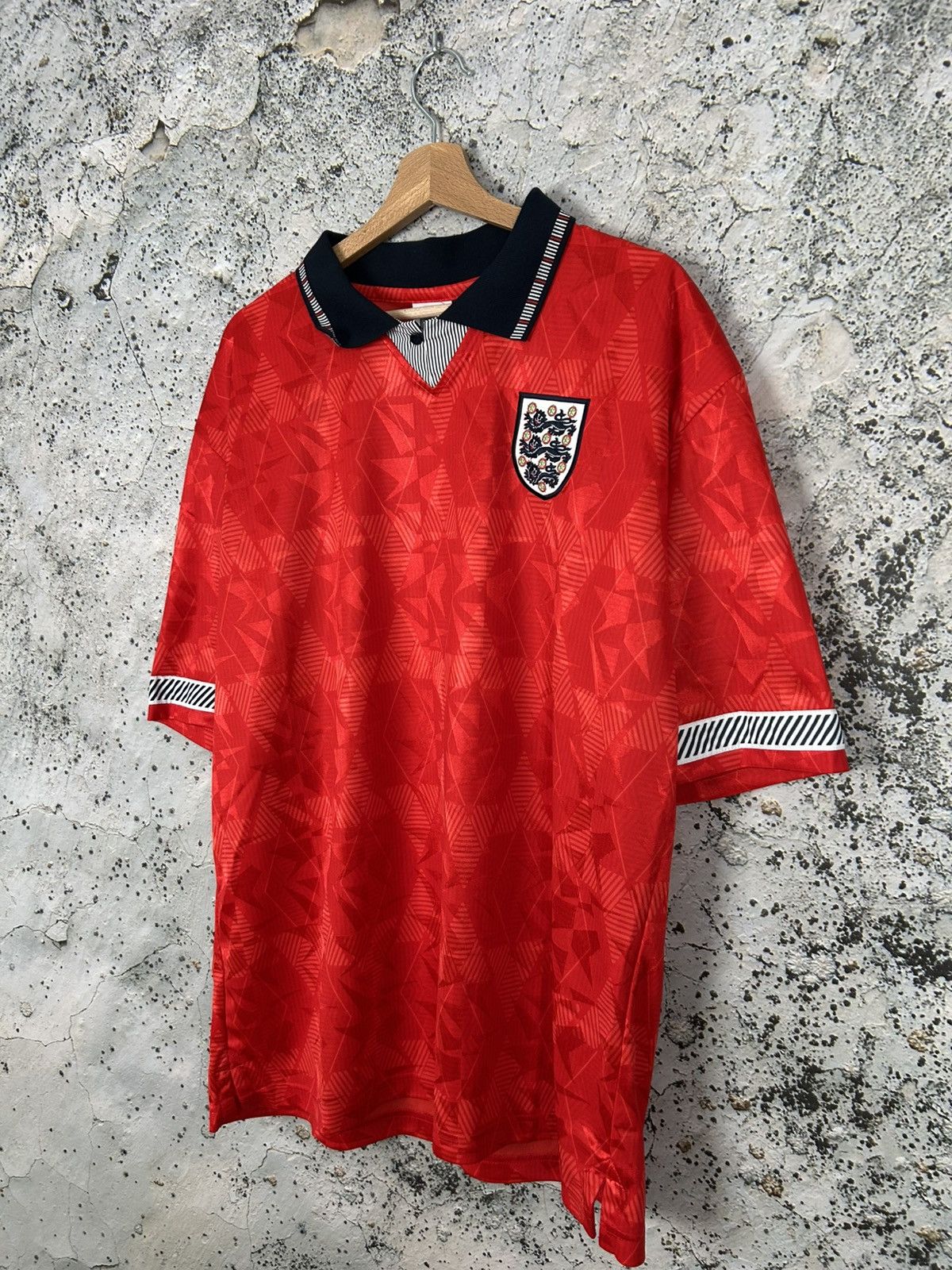 Vintage Vintage England Soccer Draw Jersey Football Retro Hype Size US XL / EU 56 / 4 - 2 Thumbnail