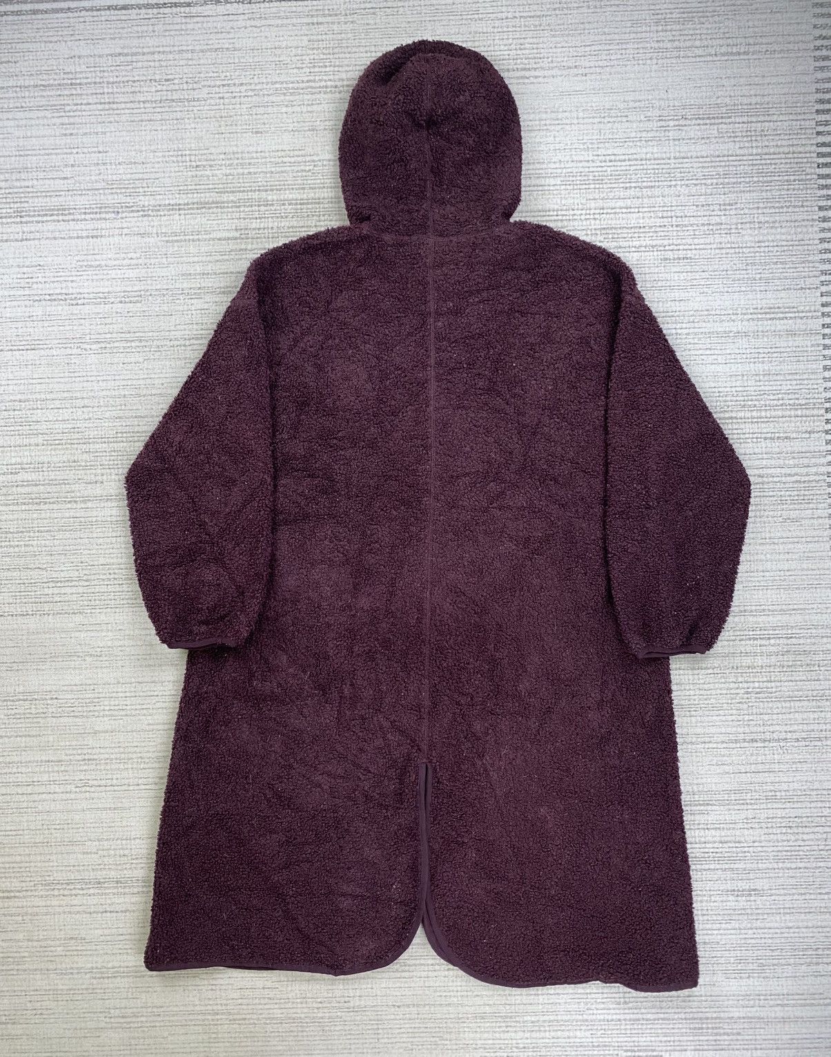 GU × Japanese Brand × Undercover Vintage Gu X Undercover Dark Maroon Long Sherpa Jacket Size US XL / EU 56 / 4 - 2 Thumbnail