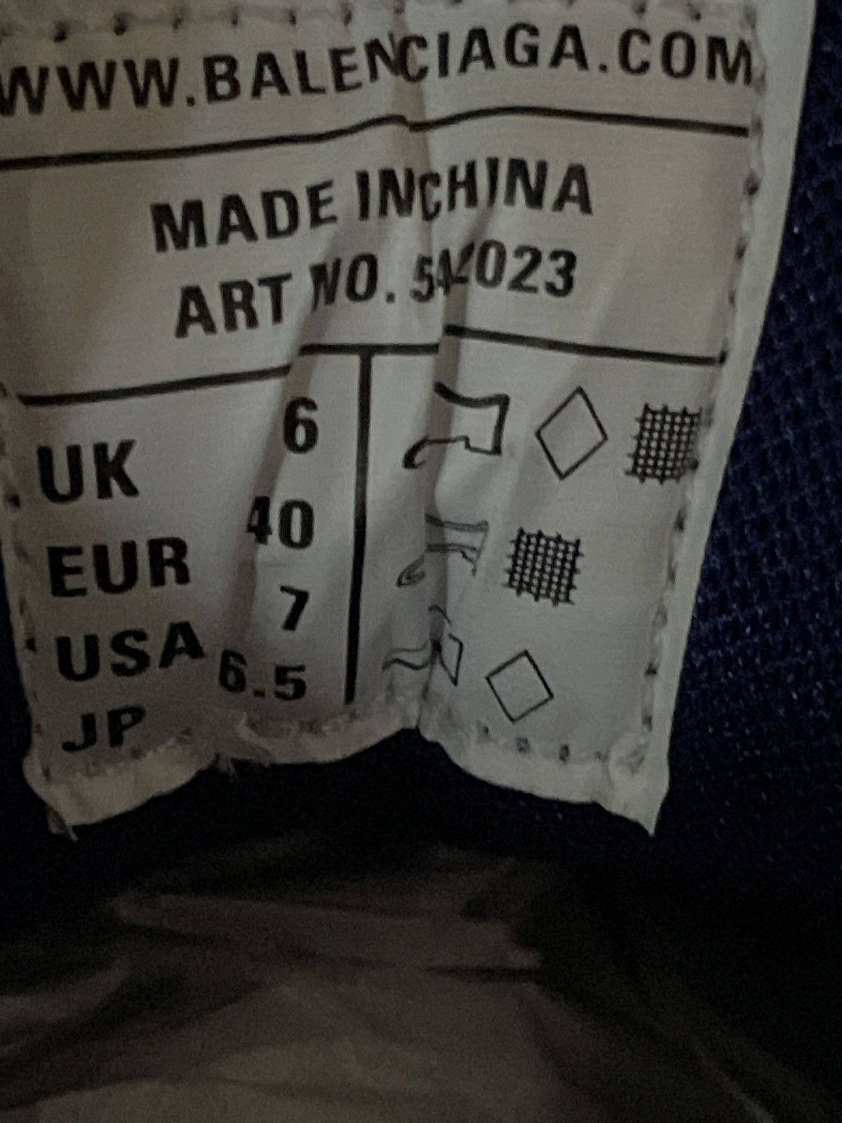 Balenciaga Balenciaga Track “Indigo”/Blue Metallic Size US 7 / EU 40 - 8 Thumbnail