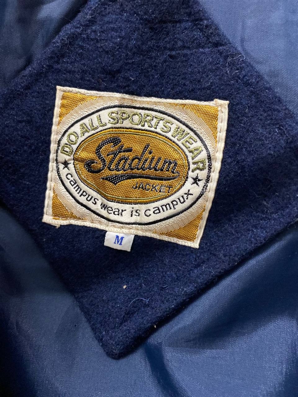 Vintage vintage stadium wool varsity jacket very nice design Size US M / EU 48-50 / 2 - 3 Thumbnail