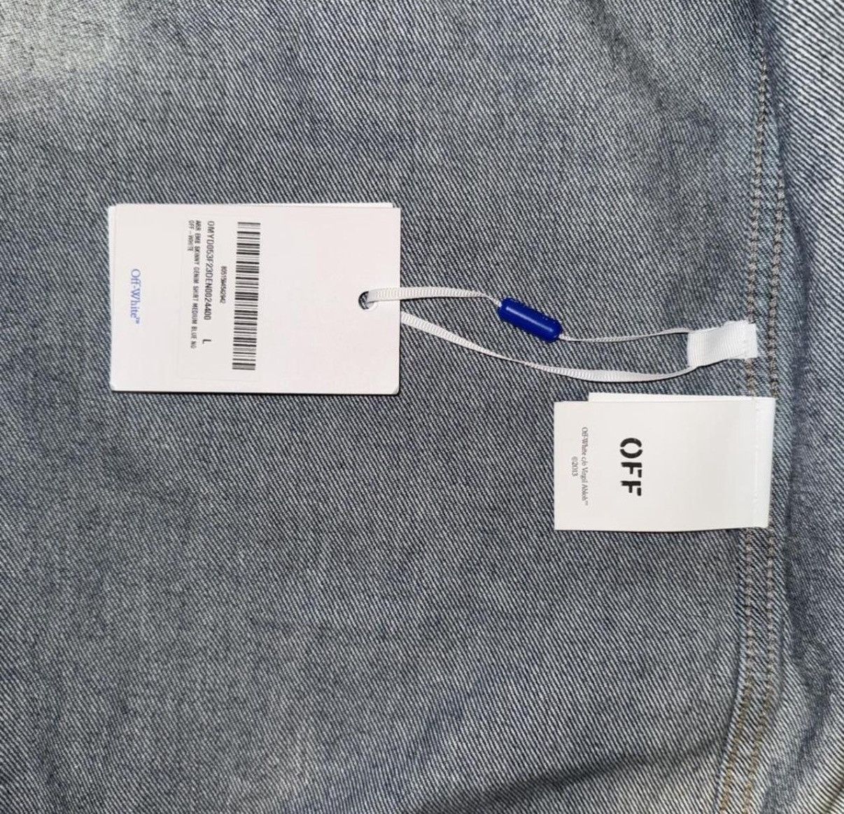 Off-White Off white denim jacket Size L / US 10 / IT 46 - 4 Thumbnail