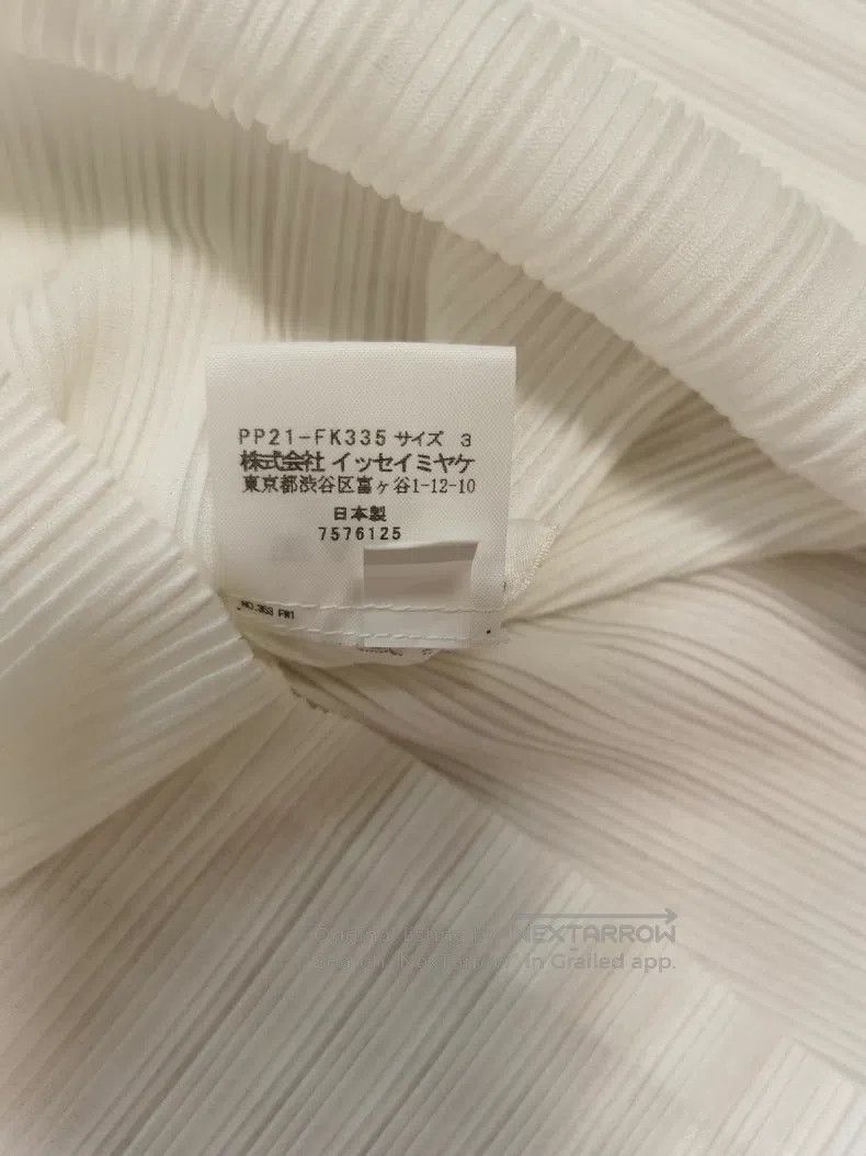 Issey Miyake Issey Miyake White Turtleneck Top Size L / US 10 / IT 46 - 4 Thumbnail