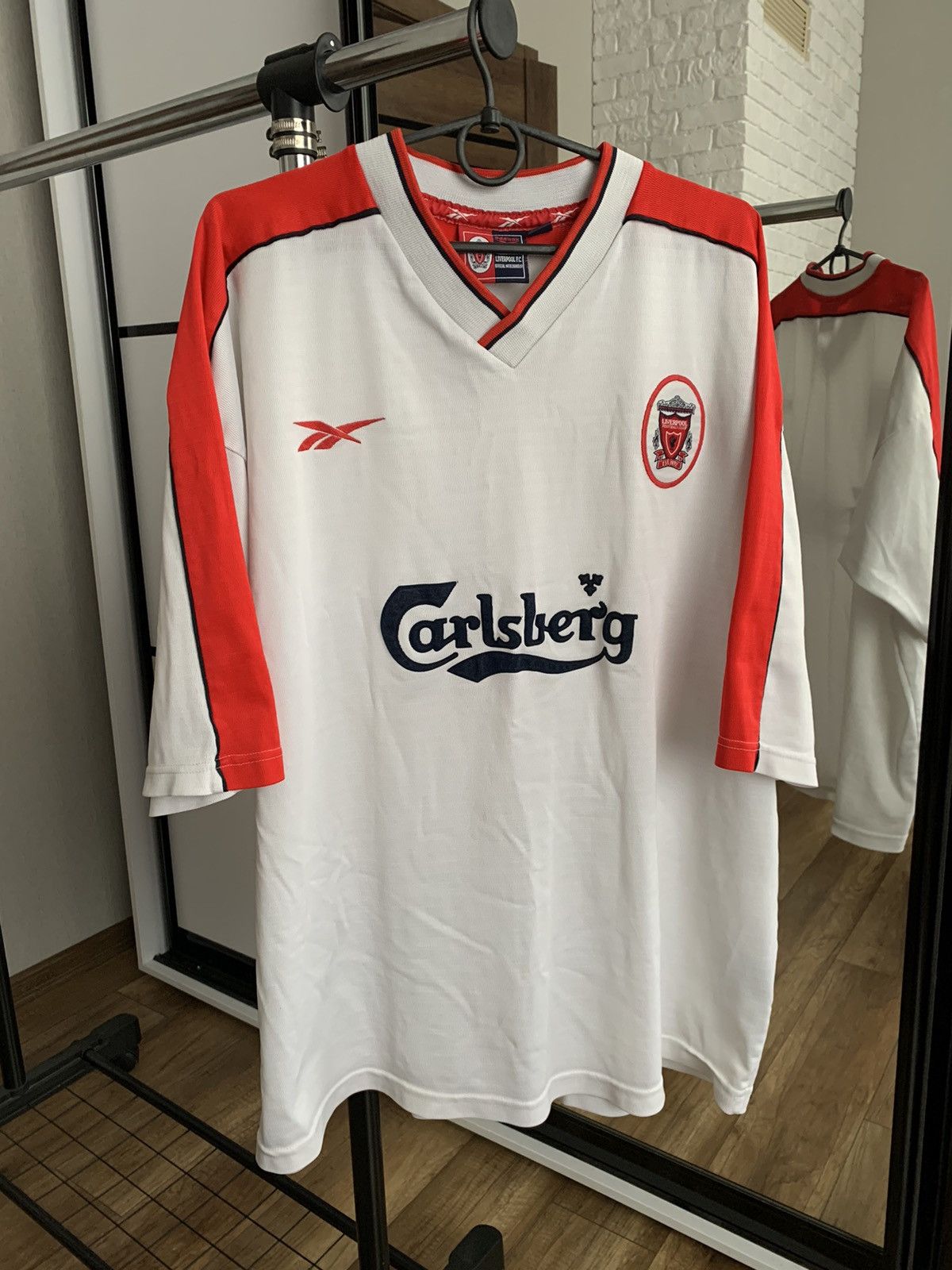 Reebok 1998/1999 FC Liverpool Reebok Vintage Soccer Jersey T-Shirt Size US XXL / EU 58 / 5 - 2 Thumbnail