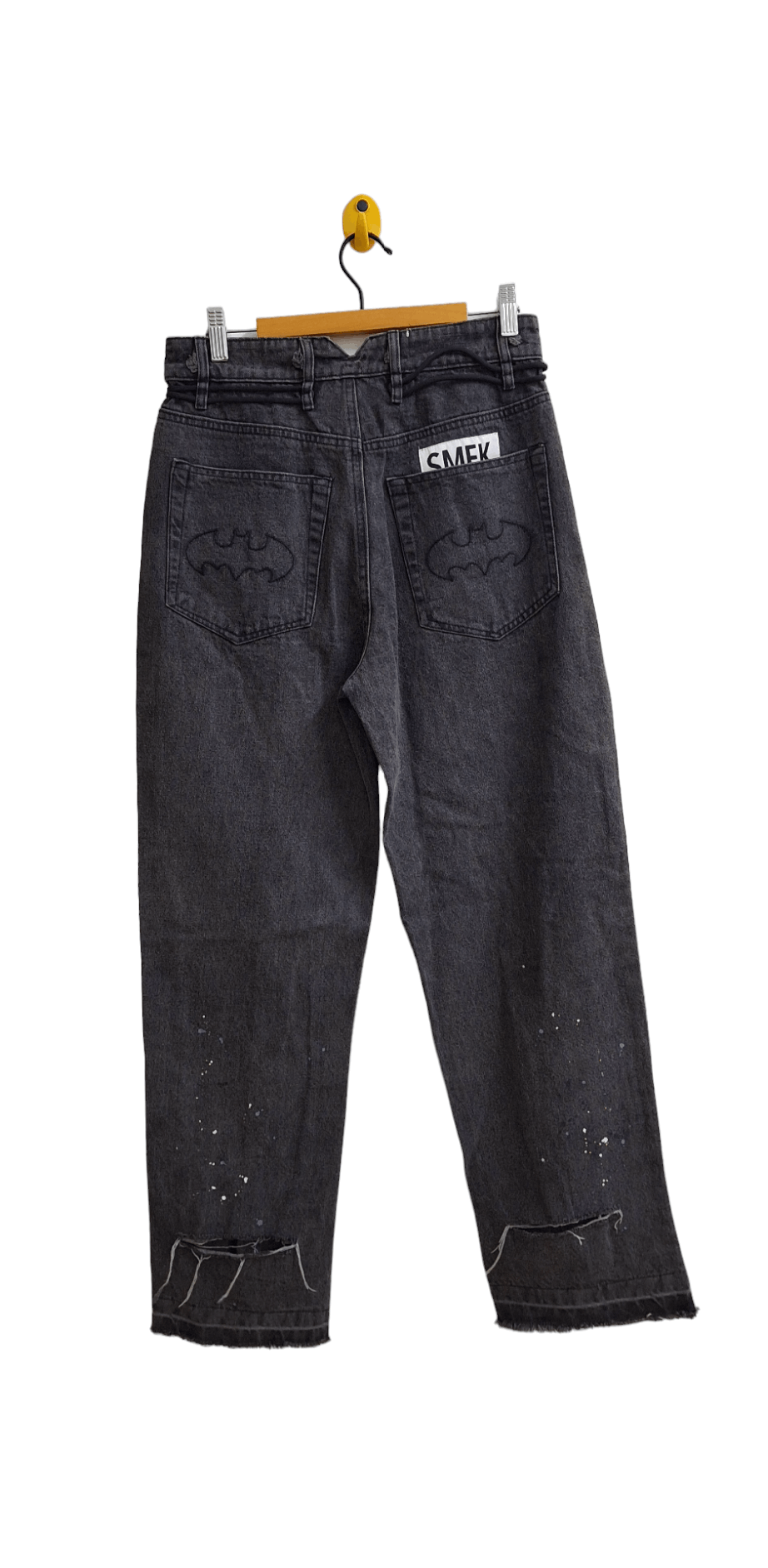 DC Comics × SMFK SMFK × Batman Distressed Splatter Baggy Size 28" / US 6 / IT 42 - 5 Thumbnail