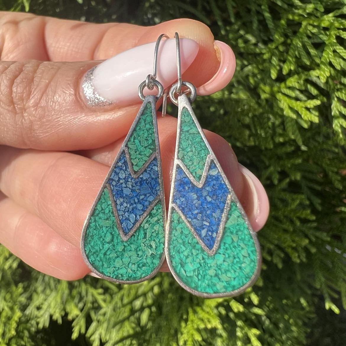 Vintage Jewelry Sterling Silver 925 Earrings Mexico 3 gr