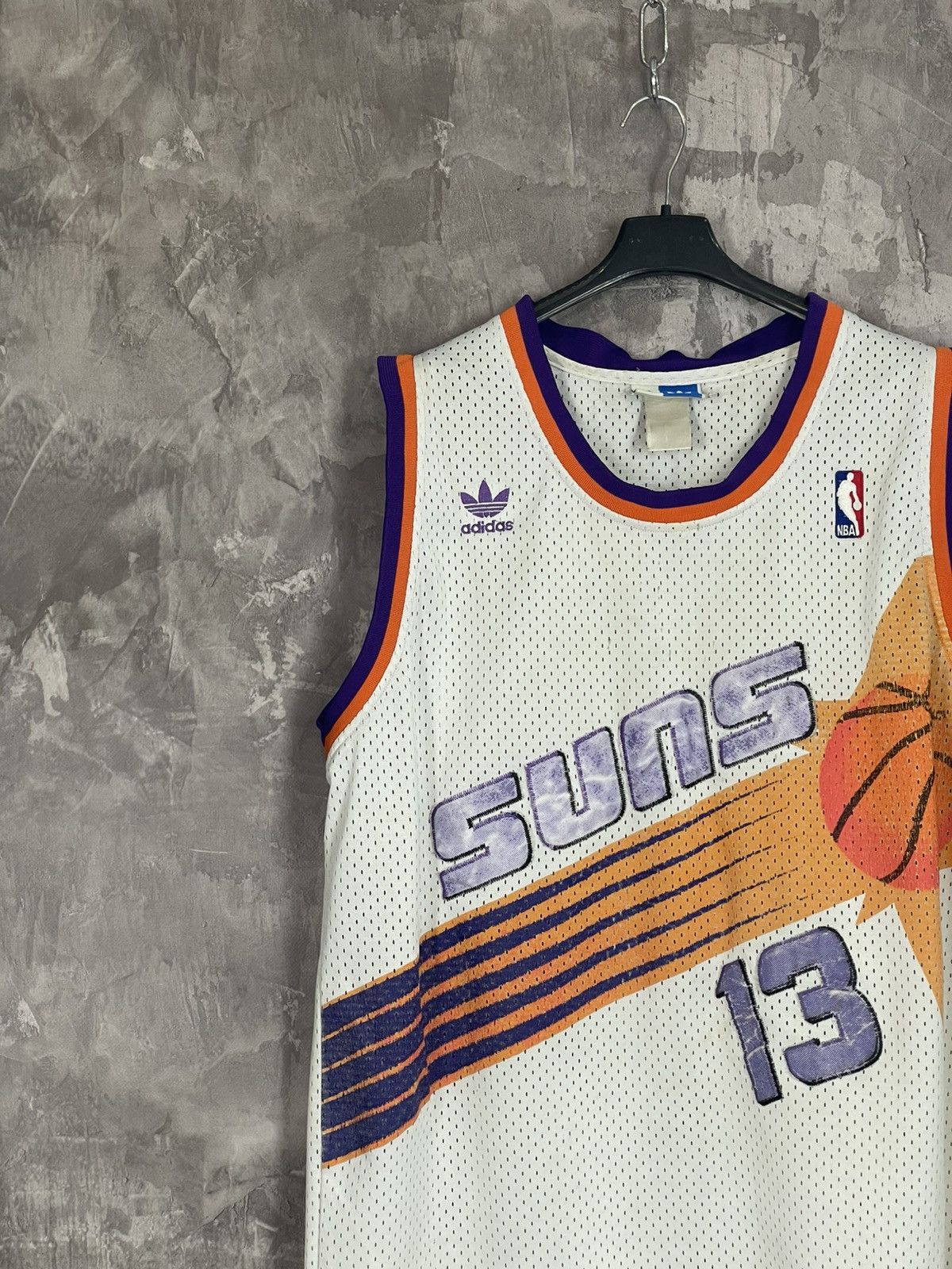 NBA × Vintage Phoenix Suns 13 Nash Purple NBA Jersey Size US XL / EU 56 / 4 - 4 Thumbnail