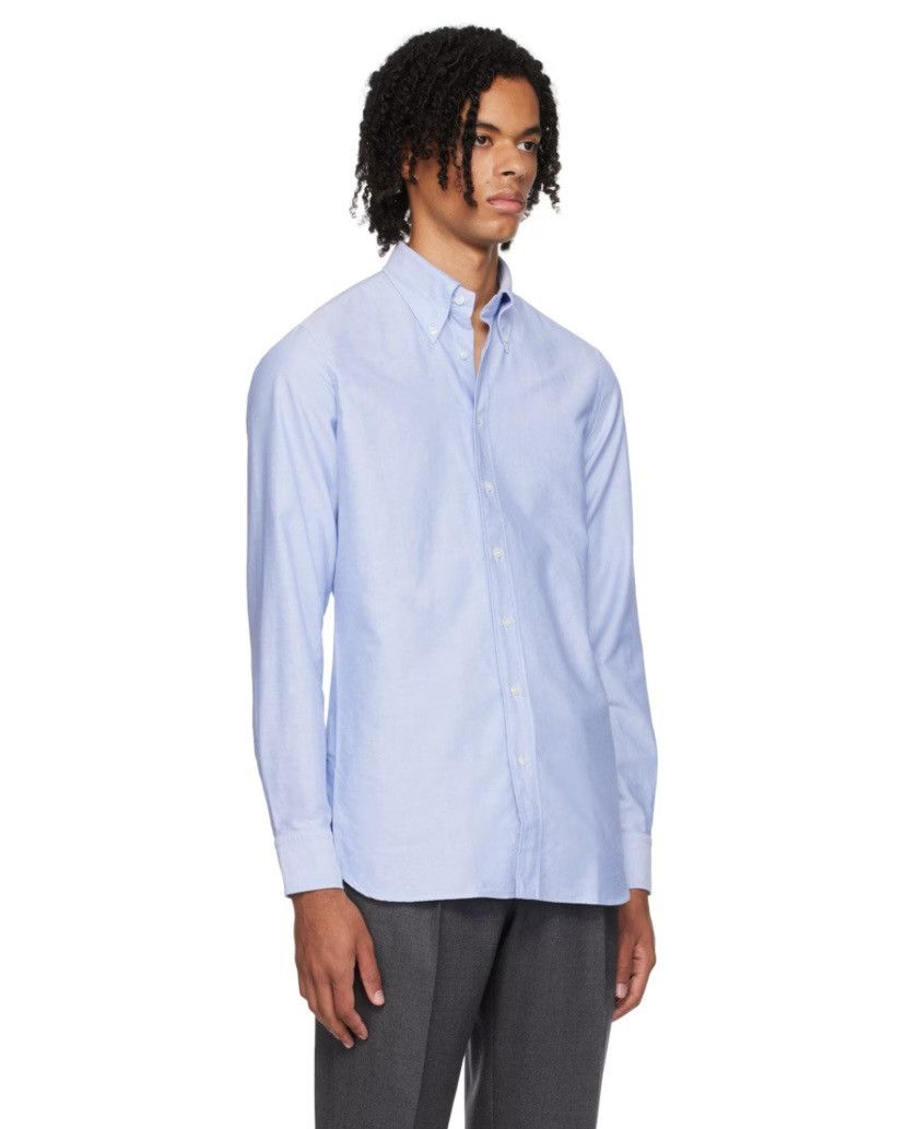 Lardini Blue oxford shirt Size US M / EU 48-50 / 2 - 1 Thumbnail