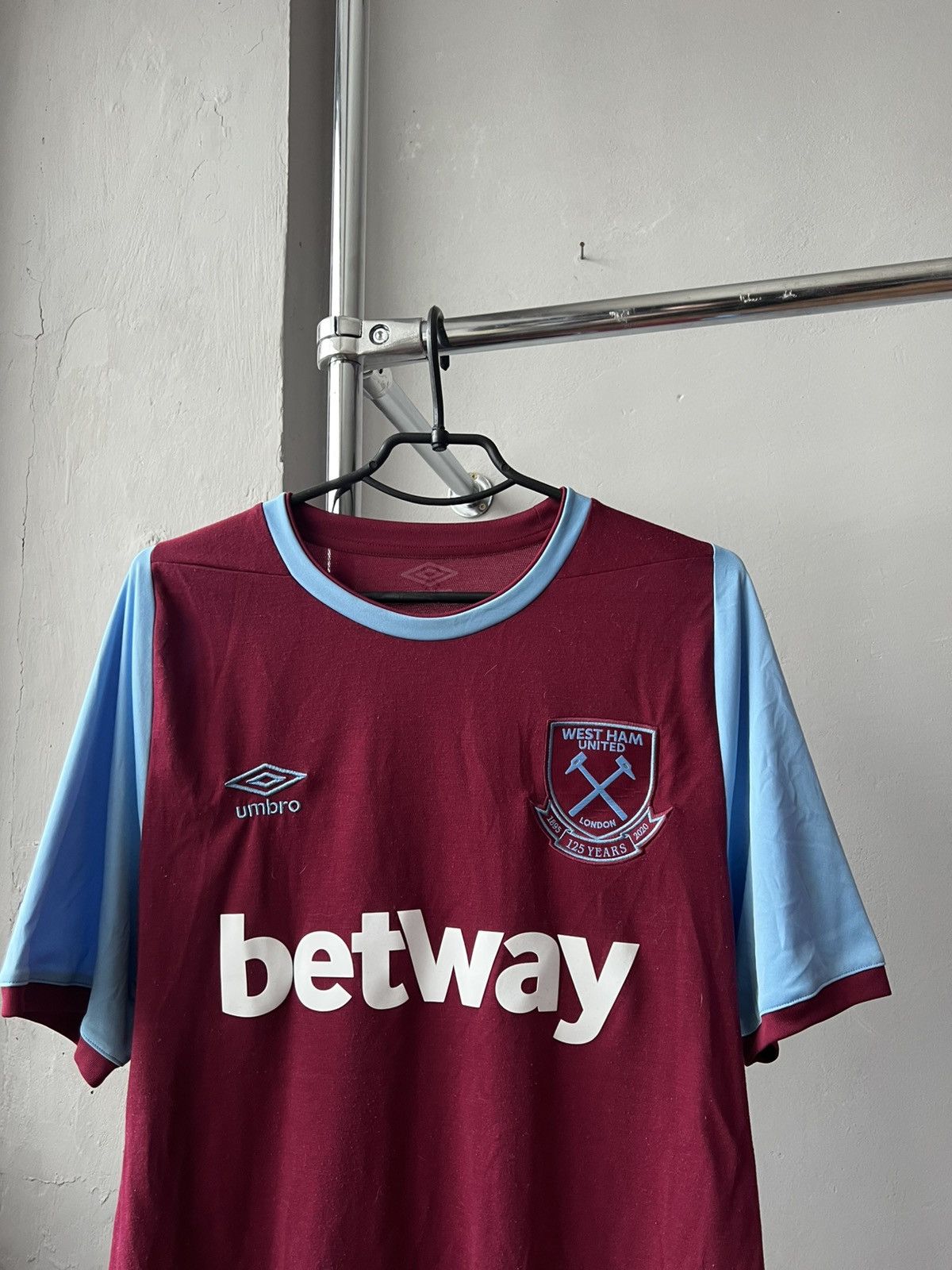 Umbro 2020/21 WEST HAM UNITED 125 Years SOCCER JERSEY SHIRT UMBRO Size US XL / EU 56 / 4 - 3 Thumbnail