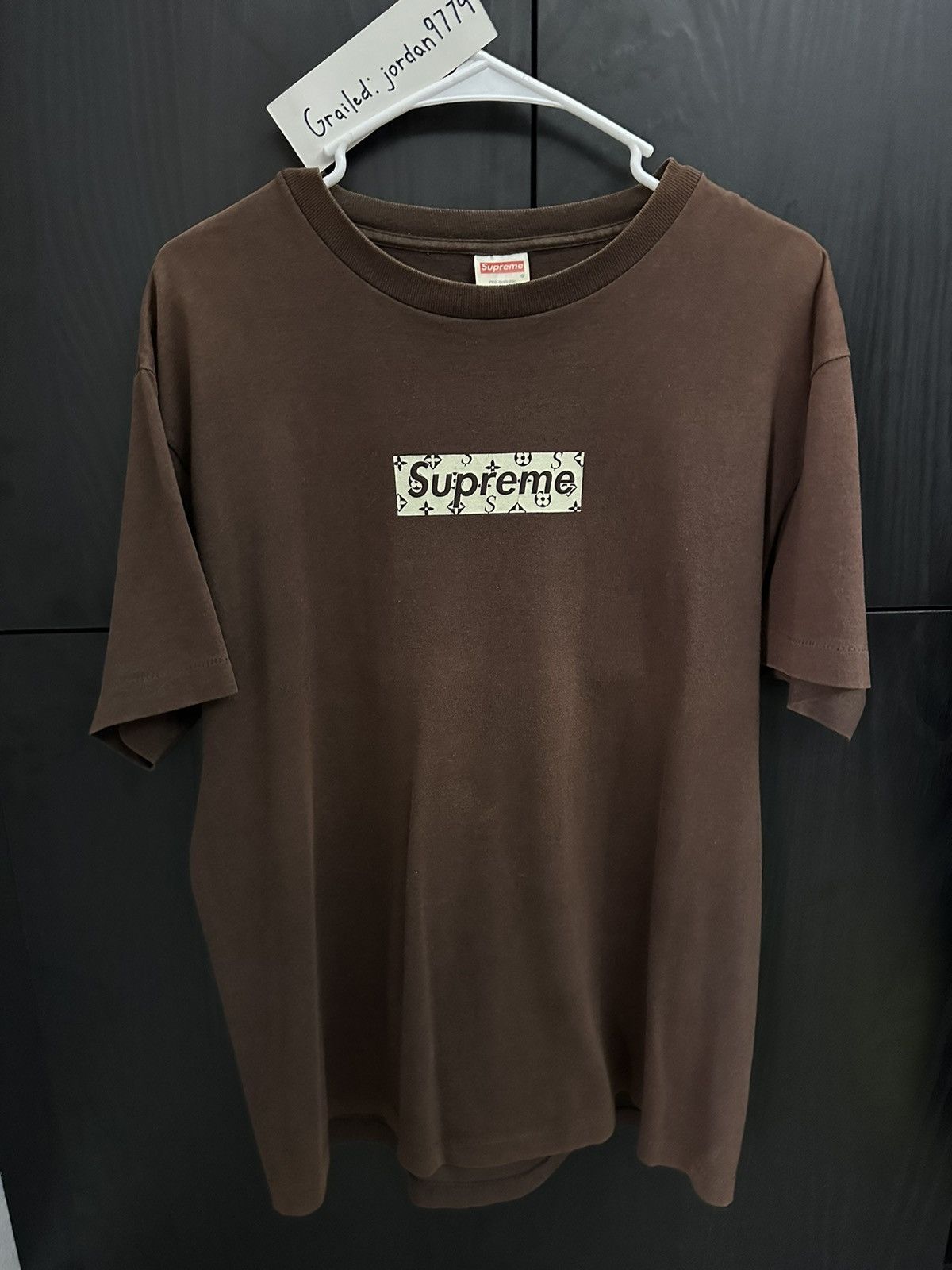 Supreme Supreme LV Monogram Box Logo Cease And Desist Tee | Grailed