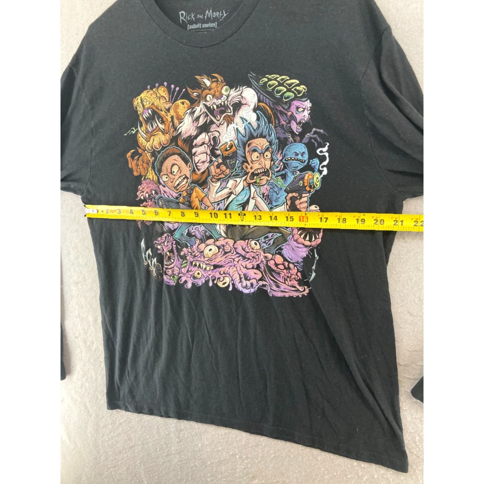Ripple Junction VINTAGE Ripple Junction Rick and Morty T-Shirt Adult Long Sleeve Crew Neck Cotton Black Graphic Print Cartoon 90s Mens Size US L / EU 52-54 / 3 - 4 Thumbnail