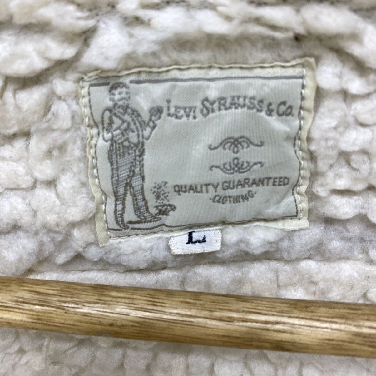 Levi's 💥Vintage Levis Shearling Blanket Hikory Stirpe Style Jacket Size US M / EU 48-50 / 2 - 11 Thumbnail