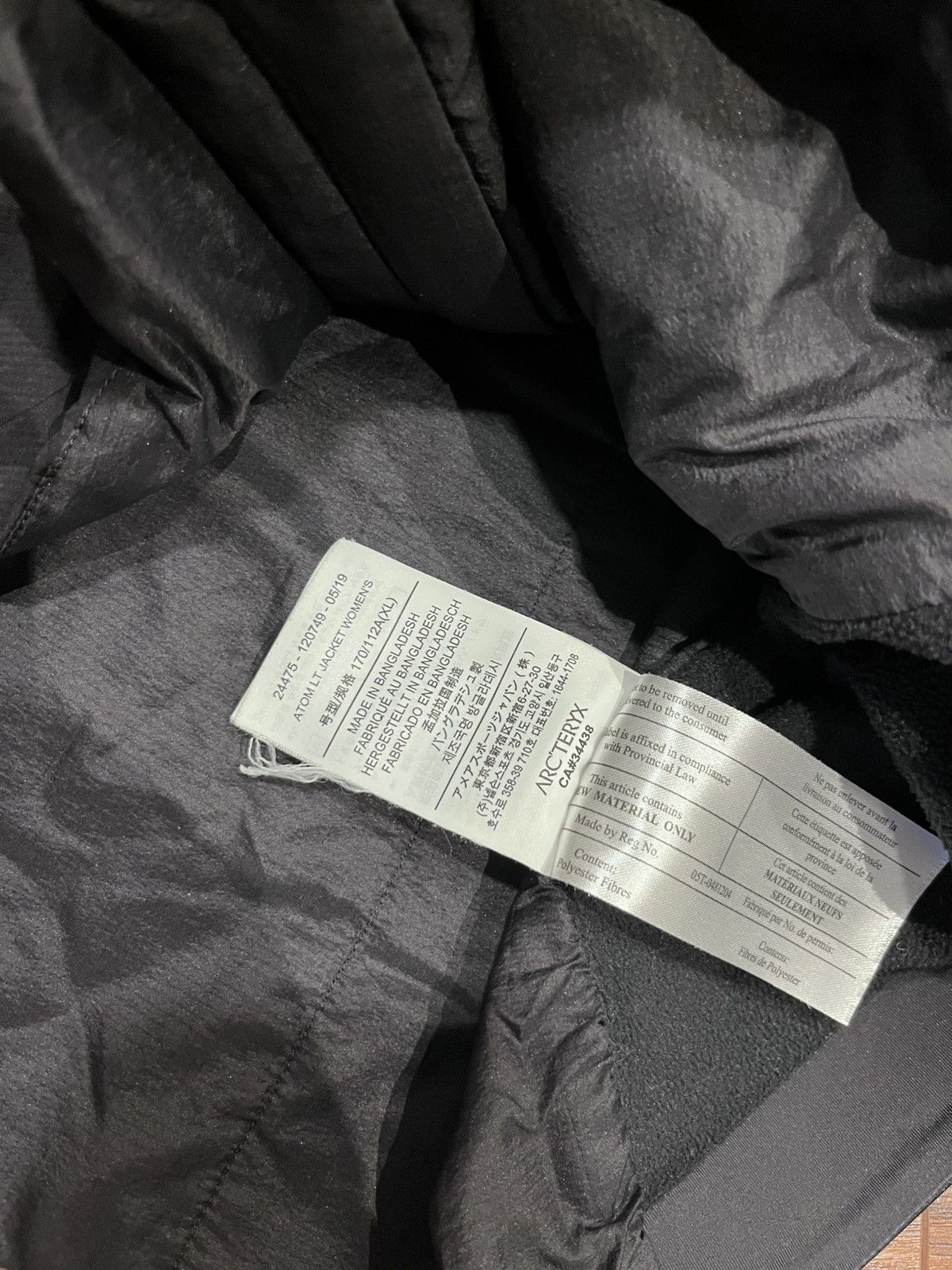 Arc'teryx Arc'teryx Atom LT Black Full Zip Jacket Women’s XL Sleeman Size XL / US 12-14 / IT 48-50 - 4 Thumbnail