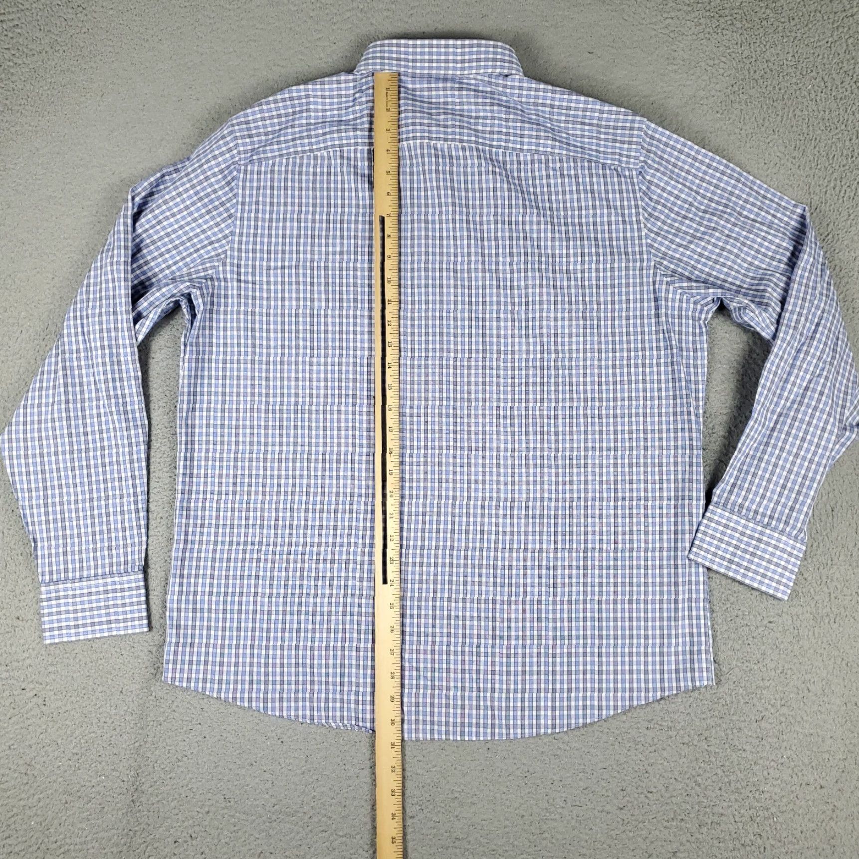 UNTUCKit UNTUCKit Shirt Mens 2XL Blue Plaid Slim Fit Button-Up Long Sleeve Casual Shirt Size US XXL / EU 58 / 5 - 3 Thumbnail