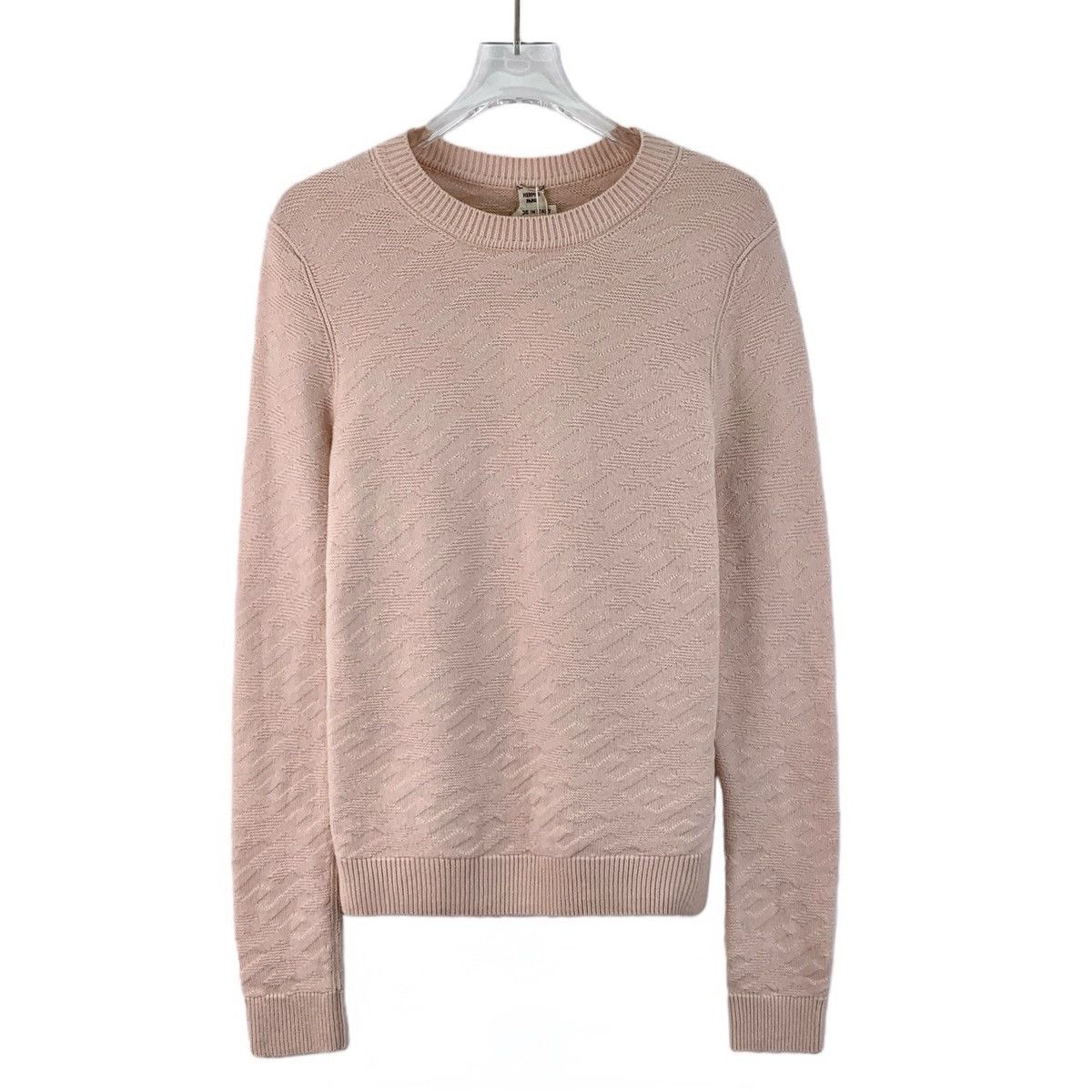 Hermes Hermes Allover Jacquard Wool Long Sleeve Knit Sweater K26WX Size XXS / US 00 / IT 34 - 1 Thumbnail
