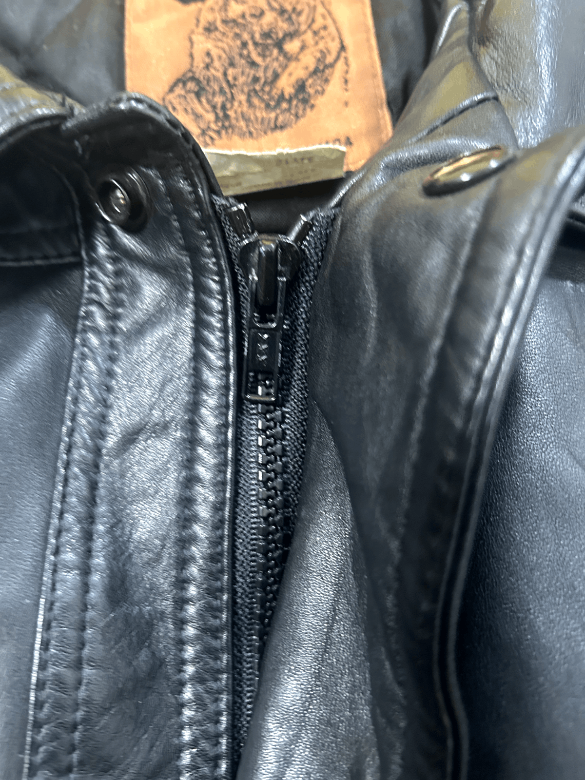 Dakota Grizzly Vintage 90s Grizzly Genuine Leather Bomber Button Up Jacket Size US XL / EU 56 / 4 - 4 Thumbnail