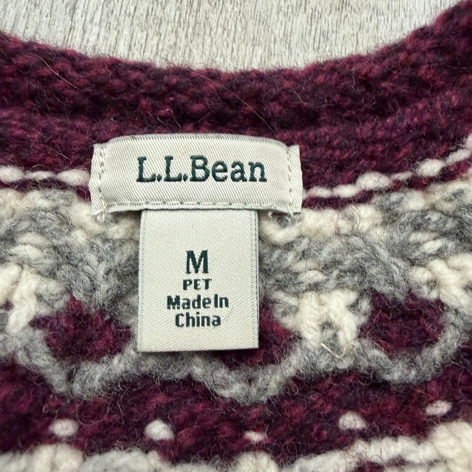 L.L. Bean LL Bean Sweater Men's Medium Petite Fair Isle Geometric Knit Size M / US 6-8 / IT 42-44 - 4 Thumbnail