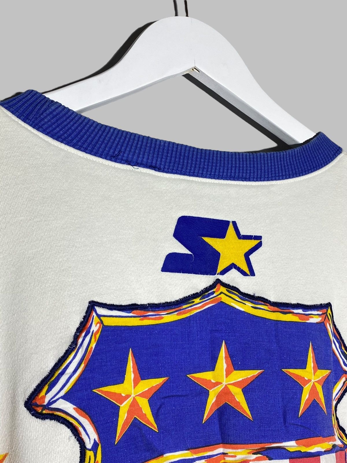 Starter × Vintage Vintage 80s 90s Starter All American Oversized Sweatshirt Size US XL / EU 56 / 4 - 9 Thumbnail