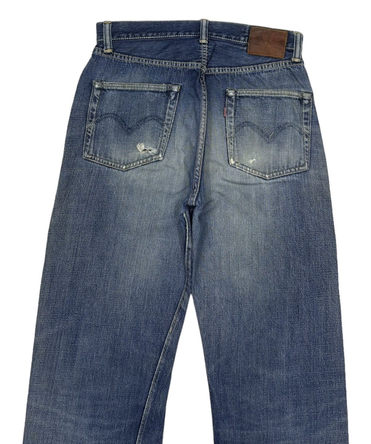 Sugar Cane VINTAGE 80s WAREHOUSE REDLINE SELVEDGE DENIM JEANS Size US 30 / EU 46 - 6 Thumbnail
