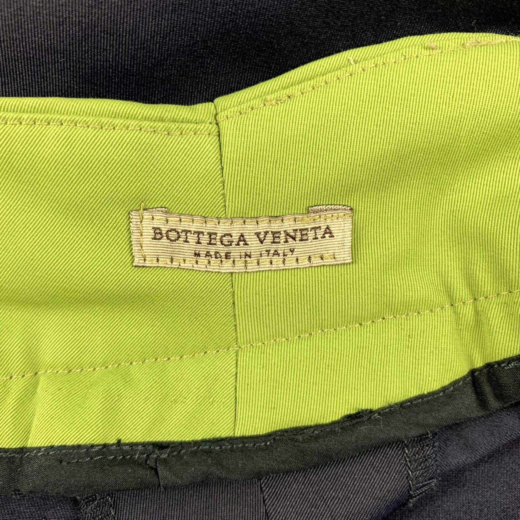 Bottega Veneta BOTTEGA VENETA Pants Mens 32 Color Block Wool Cupro Casual Inseam 31 Blue Green Italy Size US 32 / EU 48 - 6 Thumbnail