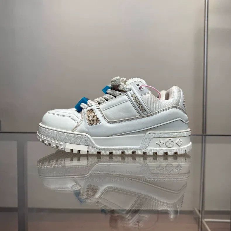 Louis Vuitton Louis Vuitton Trainer Maxi Original Box White Fat Ding sho Size US 8.5 / EU 41-42 - 3 Thumbnail