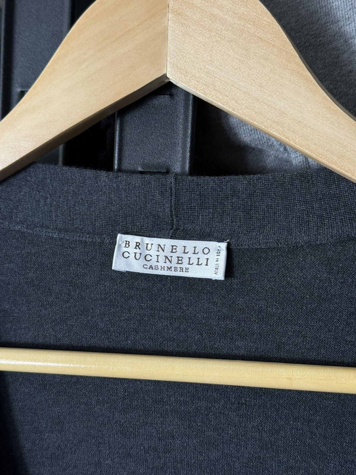 Brunello Cucinelli Brunello Cucinelli Cashmere Cotton Cardigan Gray Size L Size L / US 10 / IT 46 - 10 Thumbnail