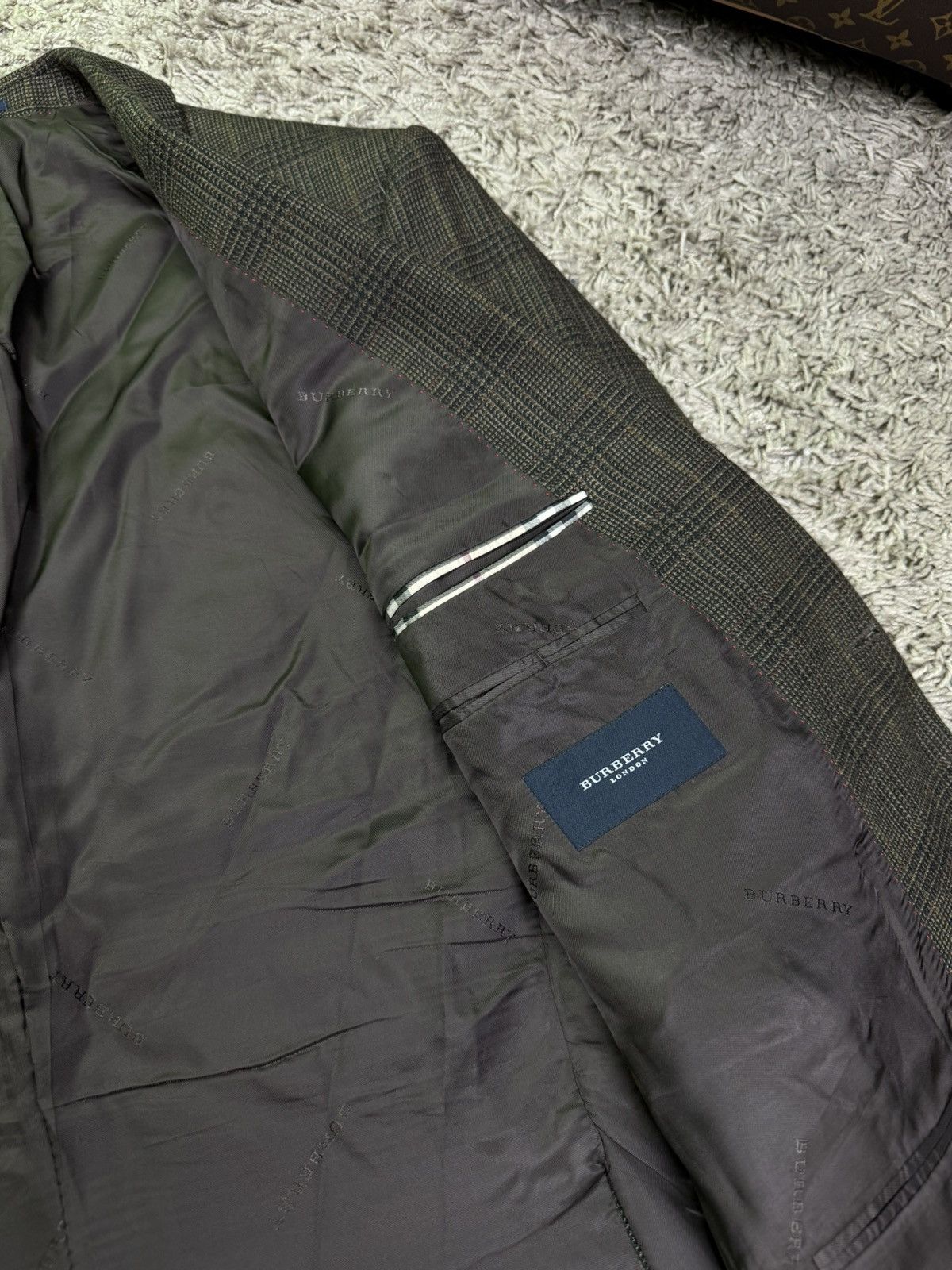 Burberry × Vintage Vintage wool blazer Burberry 90s original luxury item Size 50L - 4 Thumbnail