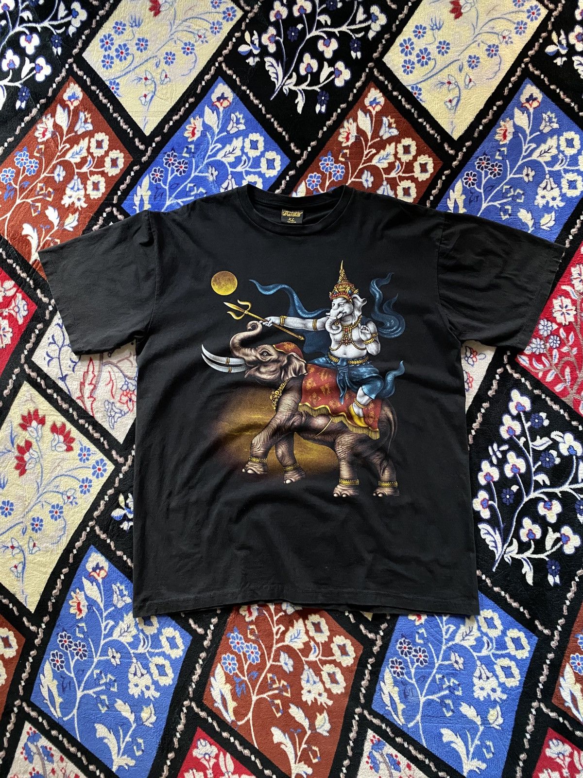 Vintage RARE Ganesha Hinduism Tshirt Size US XL / EU 56 / 4 - 1 Thumbnail
