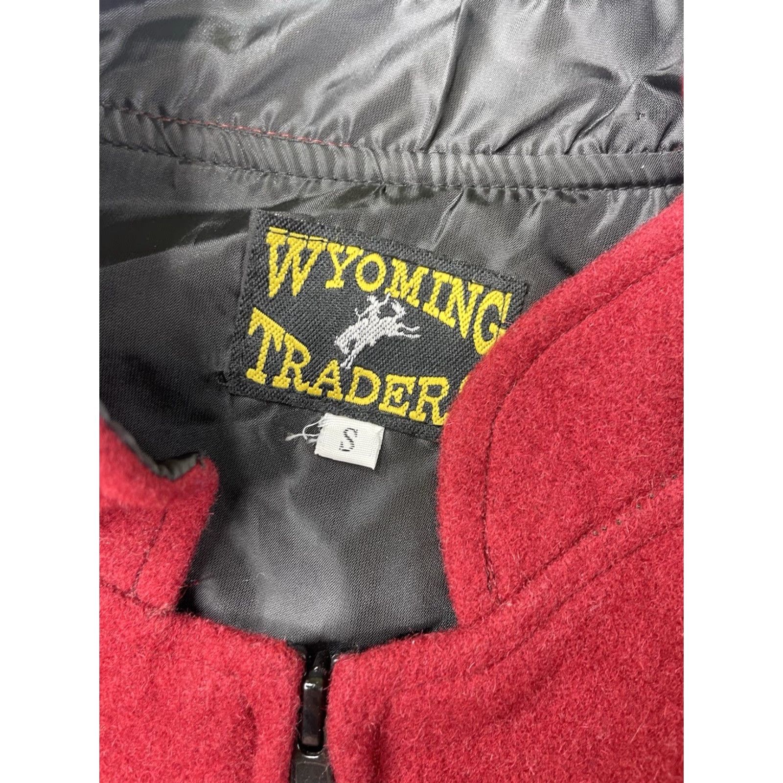 Vintage Wyoming Traders Vest Womens Small Red Wool Western Riding Cowboy Full Zip Size S / US 4 / IT 40 - 3 Thumbnail