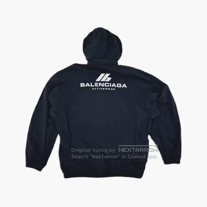 Balenciaga Balenciaga Black Logo Print Hooded Jacket. Size US M / EU 48-50 / 2 - 3 Thumbnail