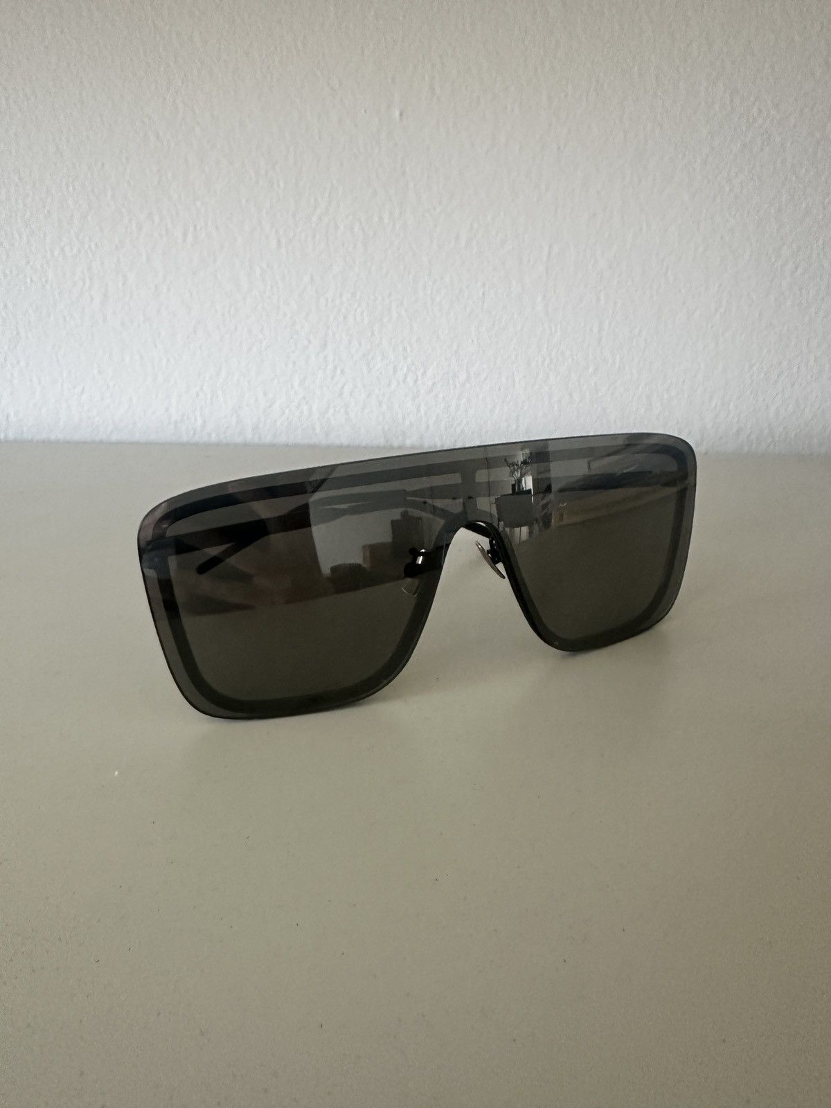 Saint Laurent Paris Saint Laurent metal MASK sunglasses Size ONE SIZE - 2 Thumbnail