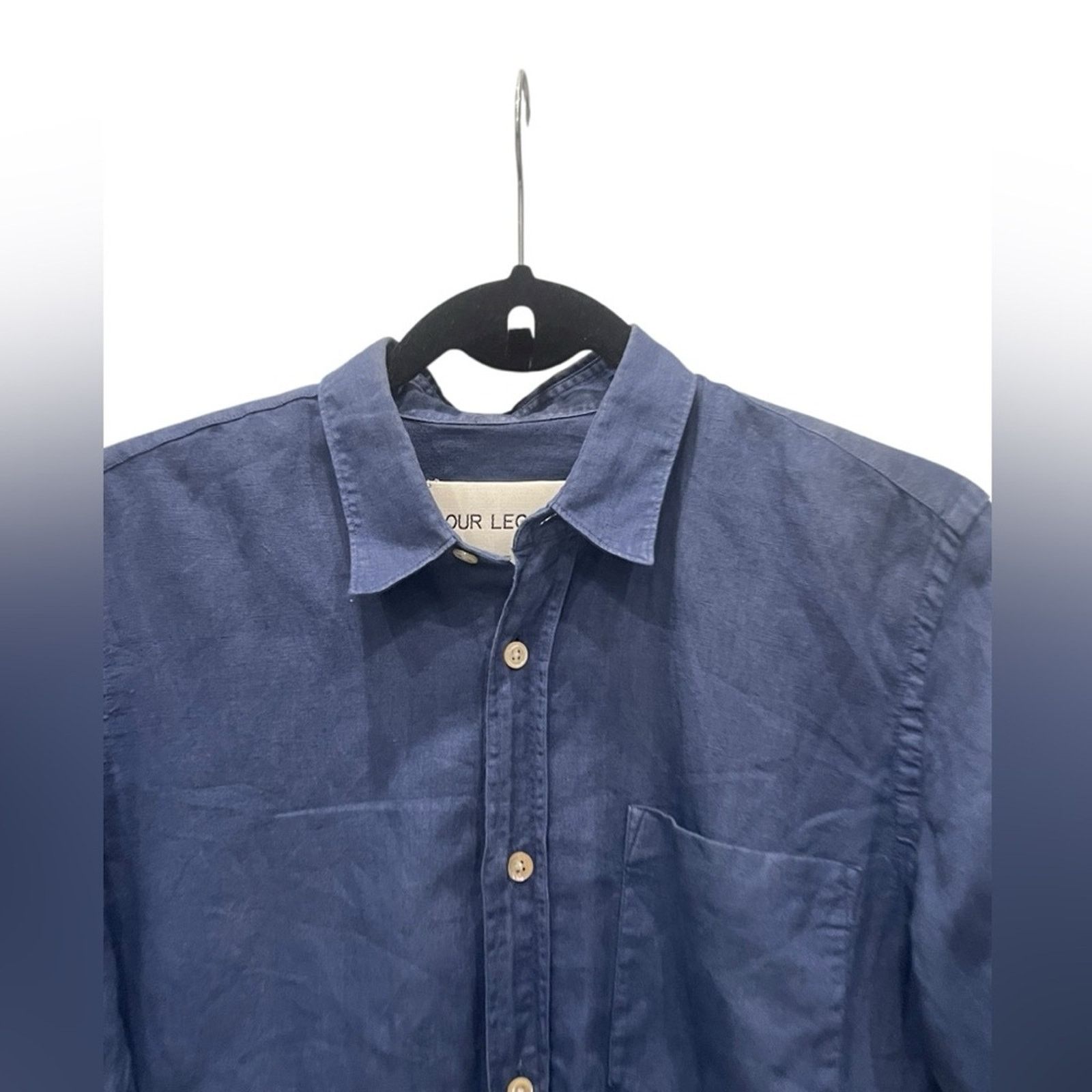 Our Legacy Our Legacy Oxford Shirt Mens Size 46 Blue Cotton Size US M / EU 48-50 / 2 - 2 Thumbnail