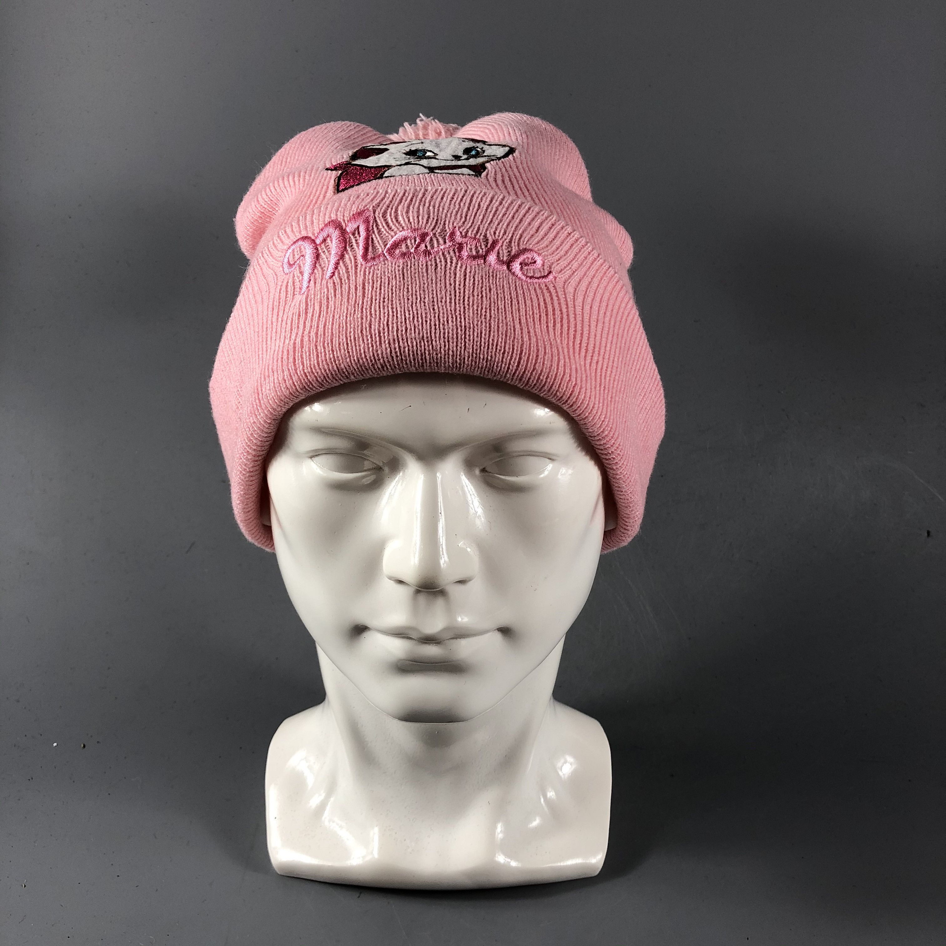 Marie Cat Pink Bobble Beanie Snowcap Snow Hat B626