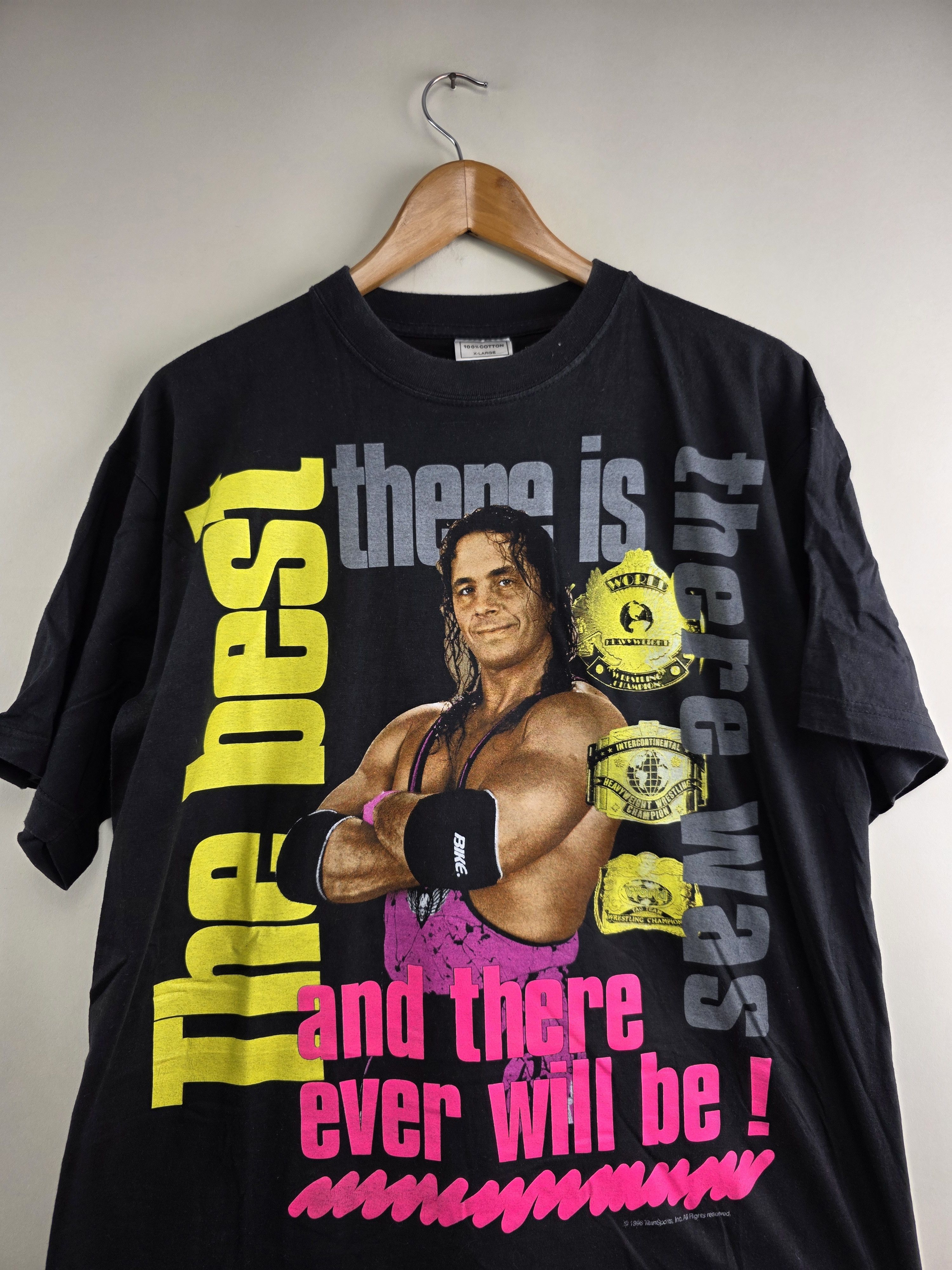 Vintage × WWE × WWF 1996 WWF Bret Hart The Best XL 23" 29" Size US XL / EU 56 / 4 - 2 Thumbnail